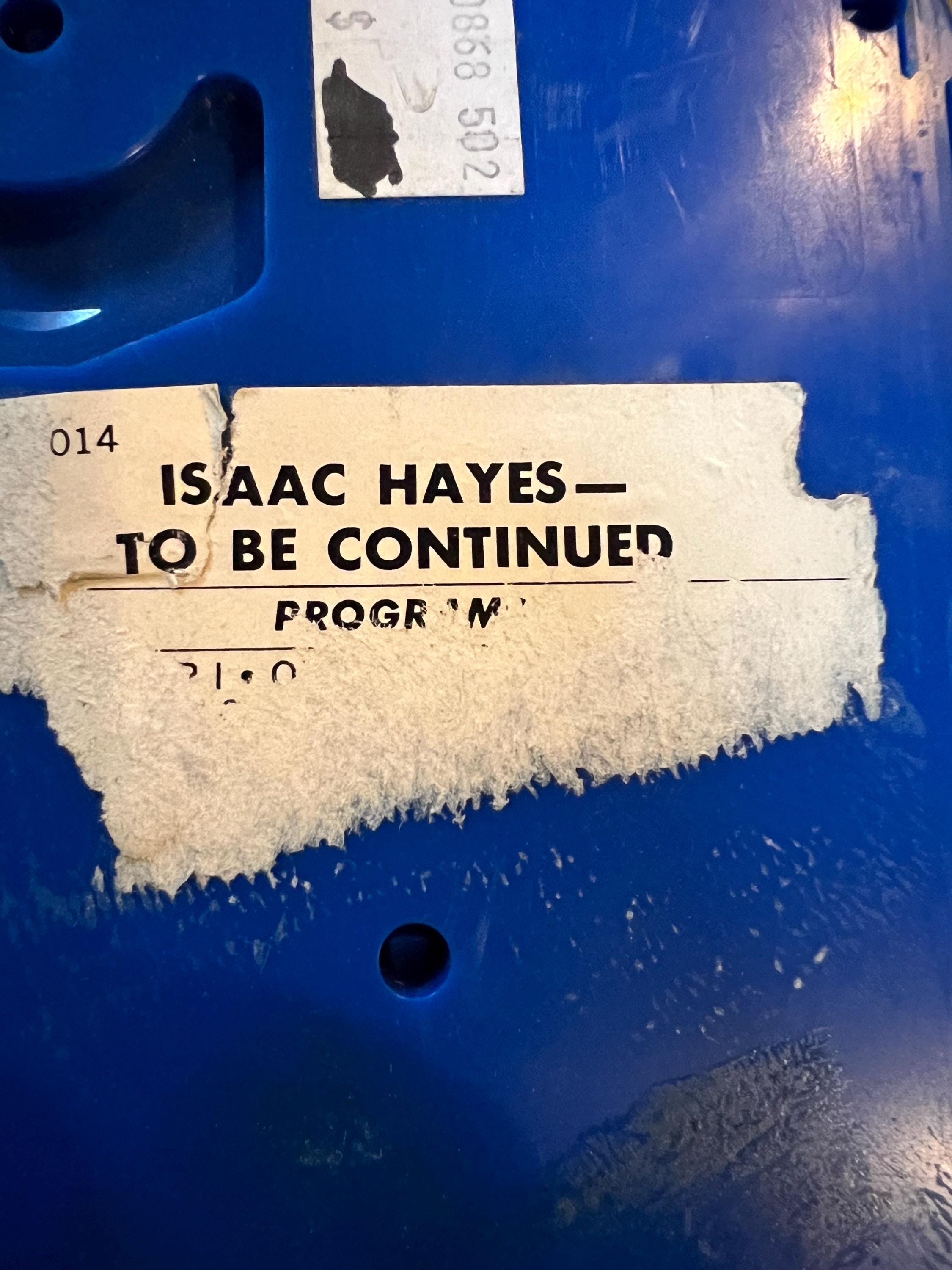 1970 Isaac Hayes …..To Be Continued -  Enterprise Records 8-Track Tape - Soul / Funk