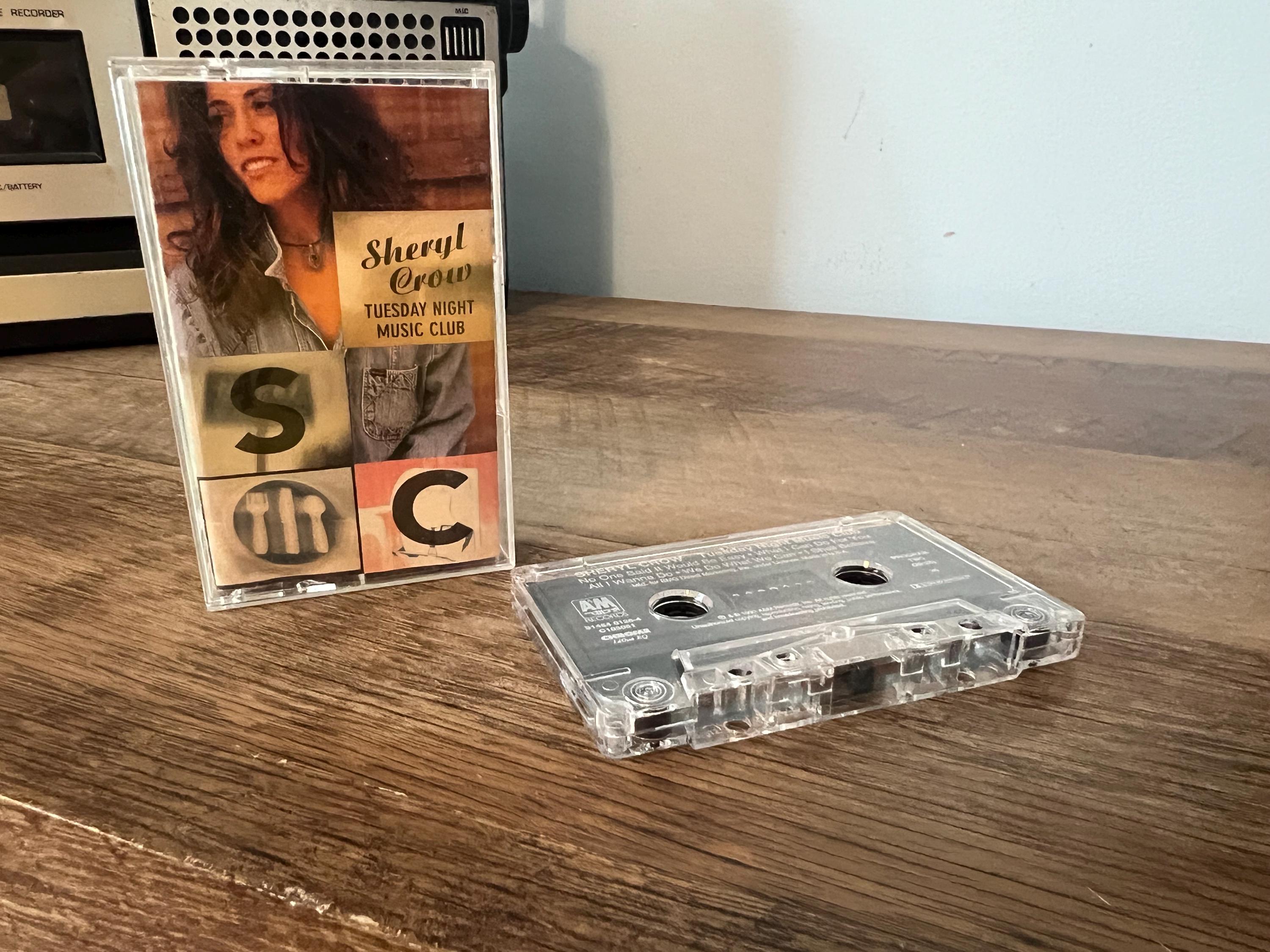 Vintage 1993 Sheryl Crow Cassette Tape: Tuesday Night Music Club