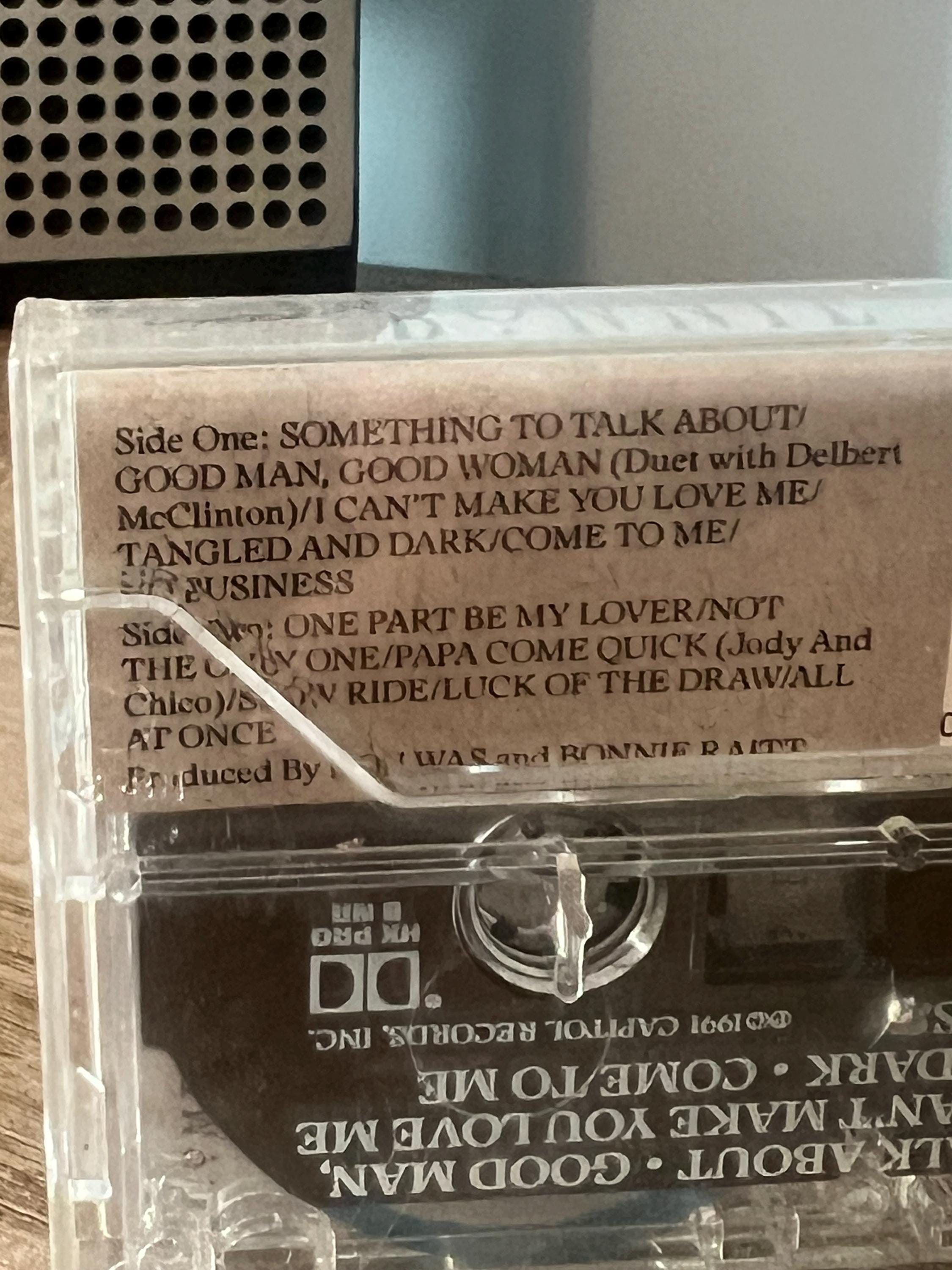 Vintage 1991 Bonnie Raitt Luck of the Draw Cassette Tape