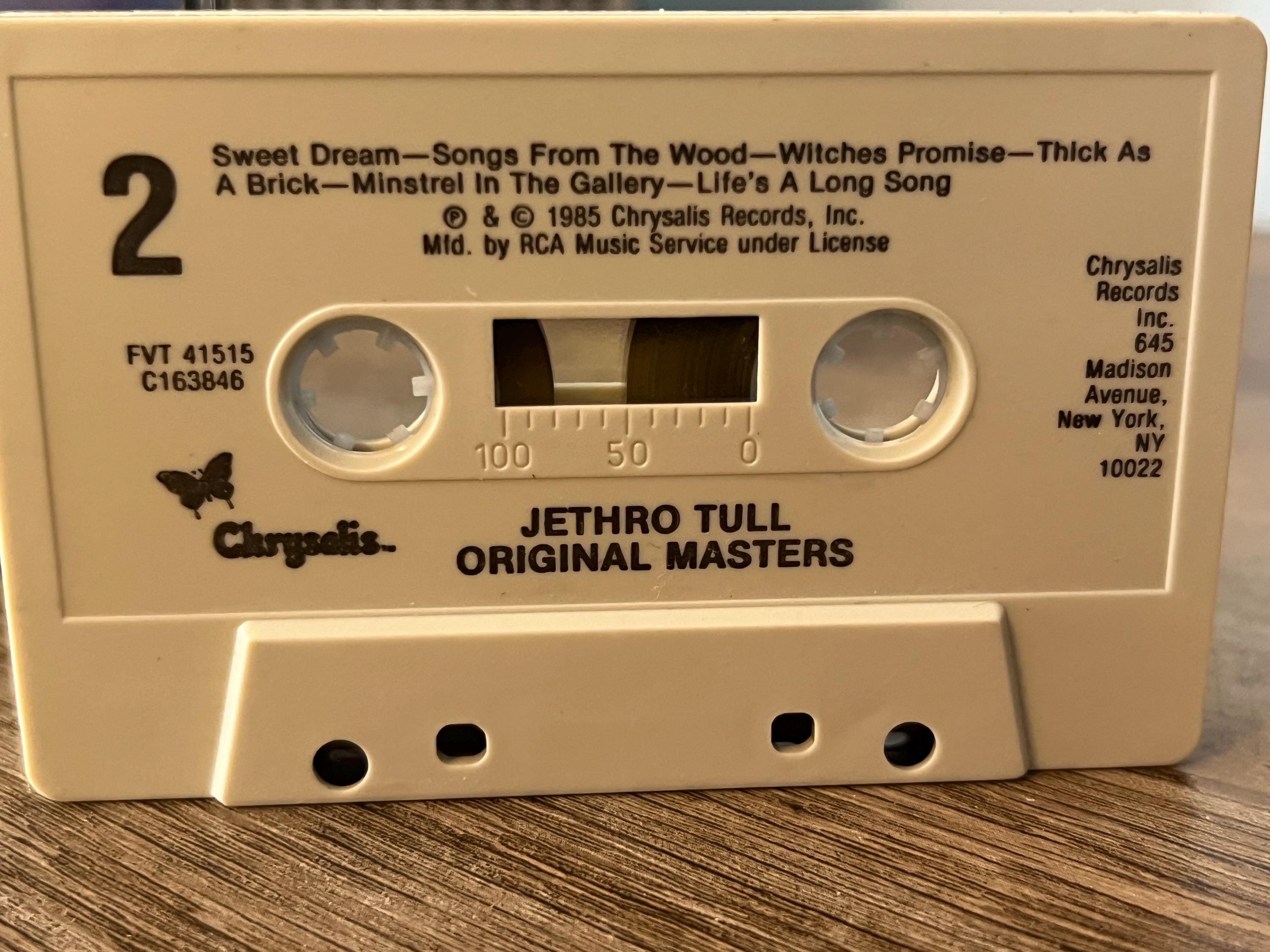 Vintage 1985 Jethro Tull "Original Masters" Cassette Tape