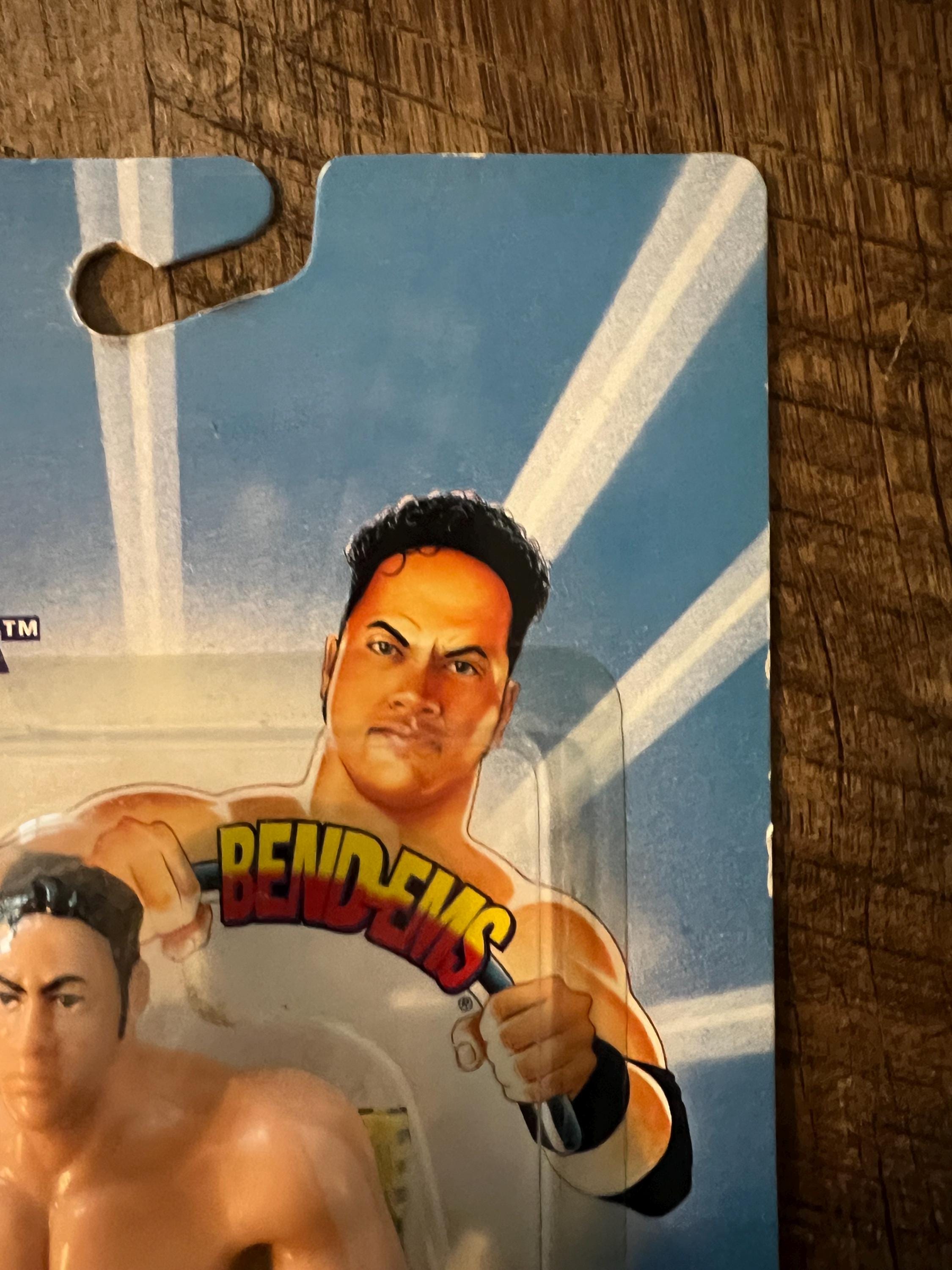 Vintage 1997 WWF Rocky Maivia The Rock Action Figure - MOC