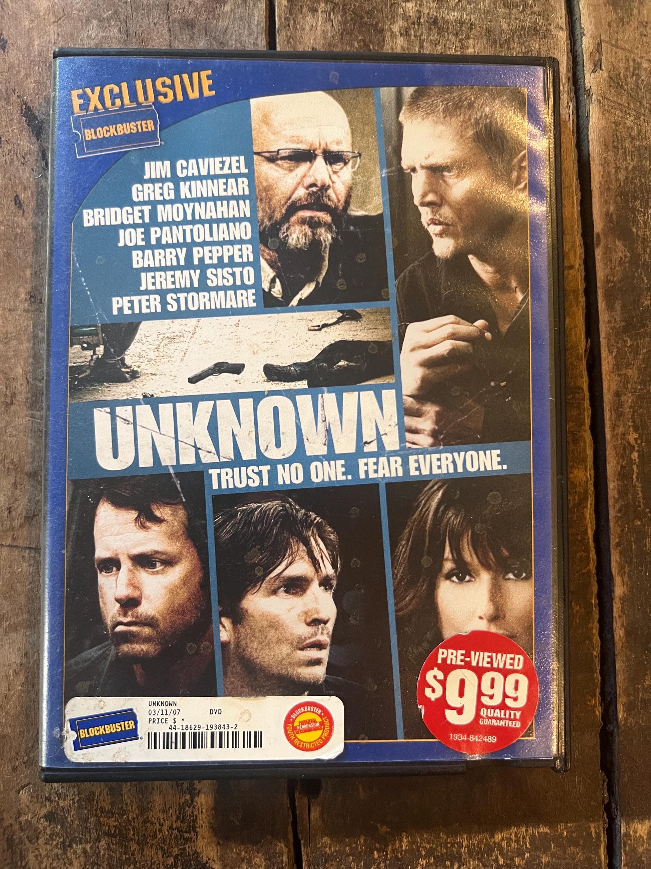 UNKNOWN ( DVD 2006 )  Starring Bridget Moynahan - Blockbuster Rental