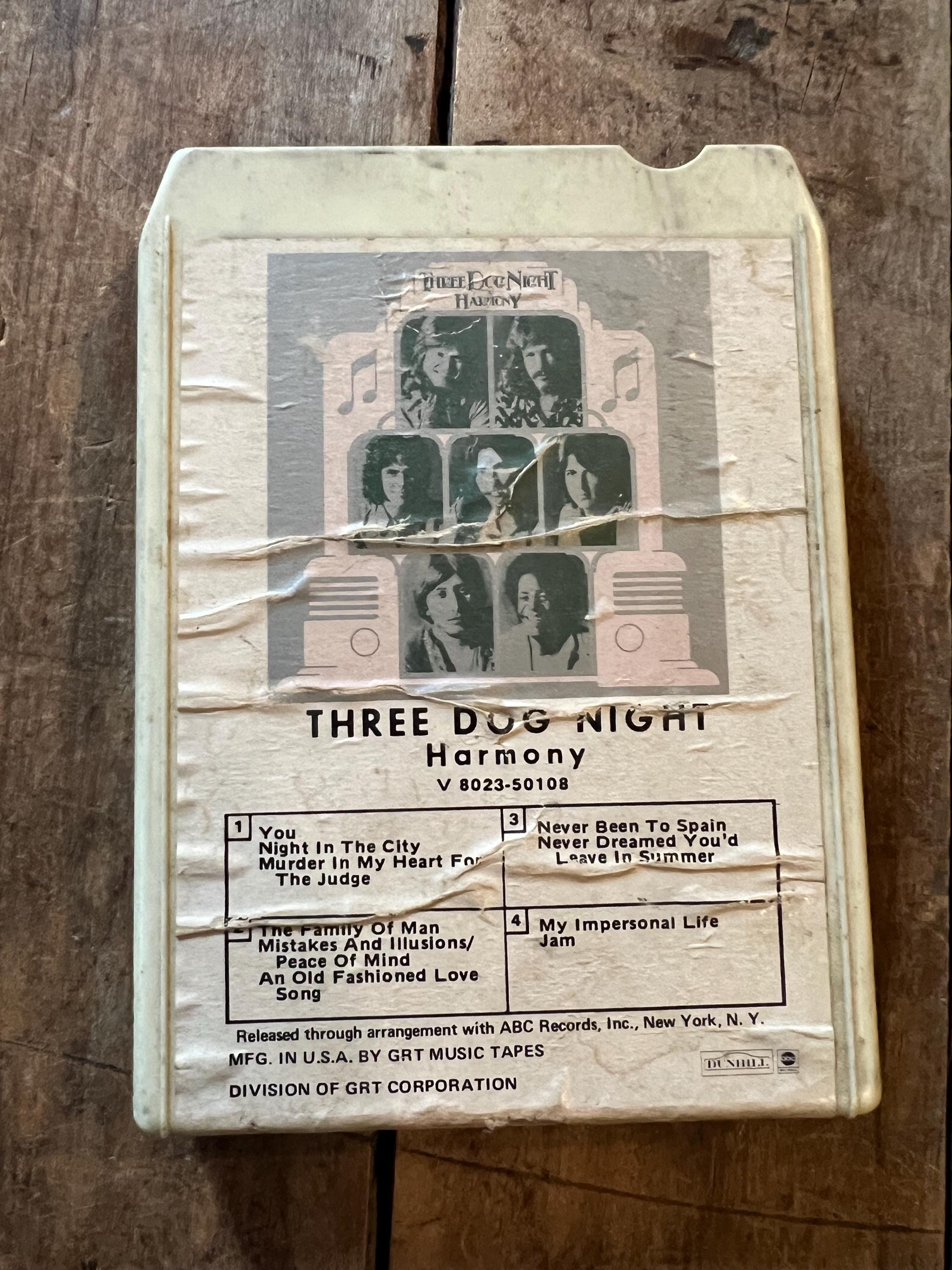 1971 Three Dog Night “Harmony” - Dunhill Records 8-Track Tape