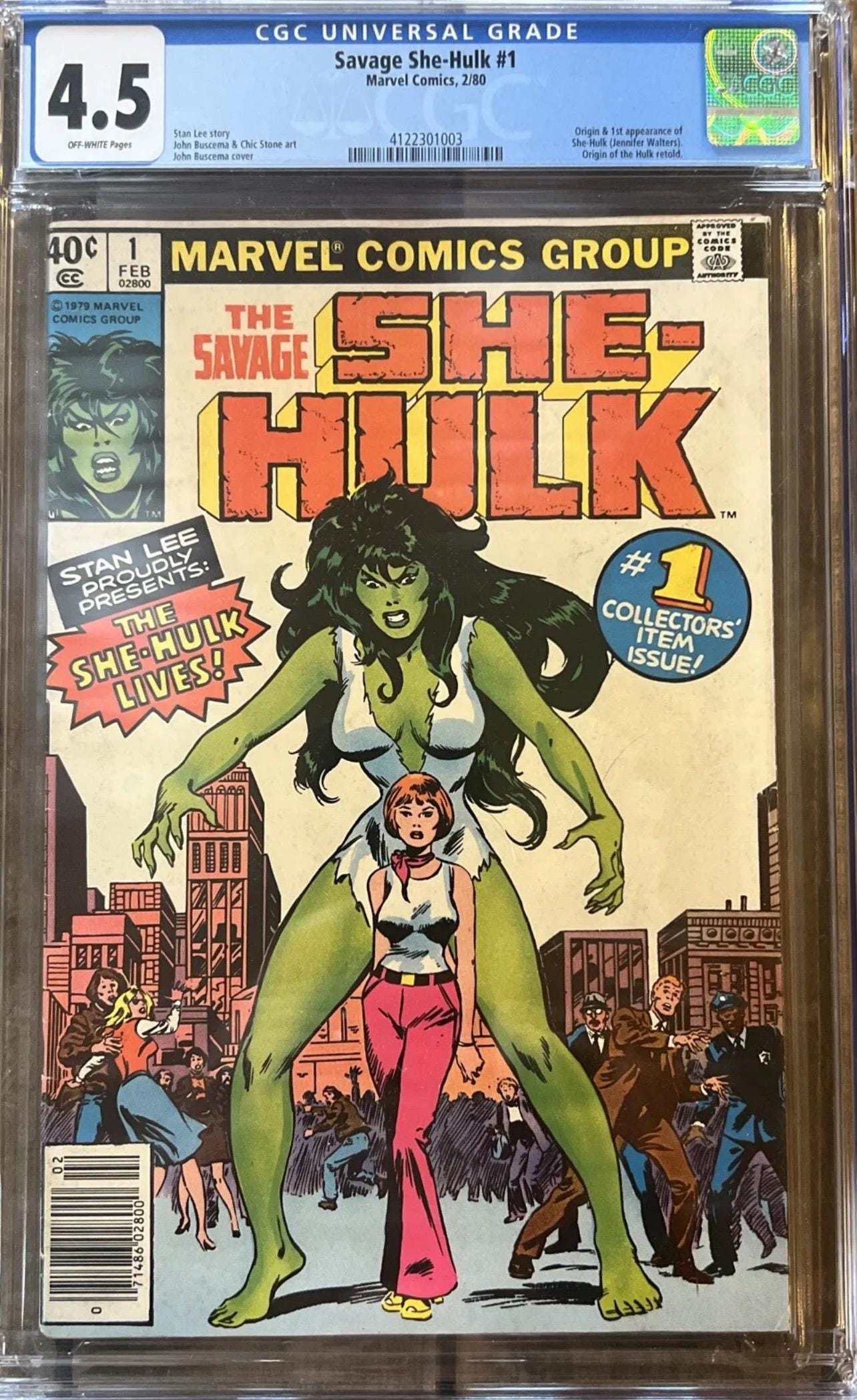 1980 The Savage SHE-HULK #1 - 1st Appearance - Marvel Comics - CGC Graded 4.5 - Key Issue