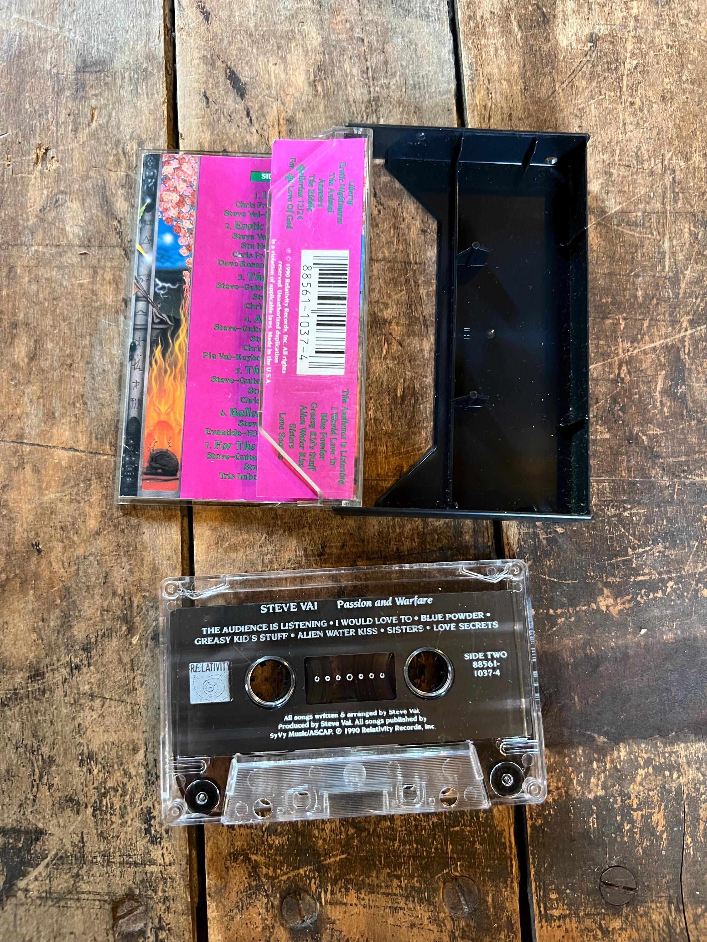 1990 Steve Vai  “Passion and Welfare ” Cassette Tape - Relativity Records
