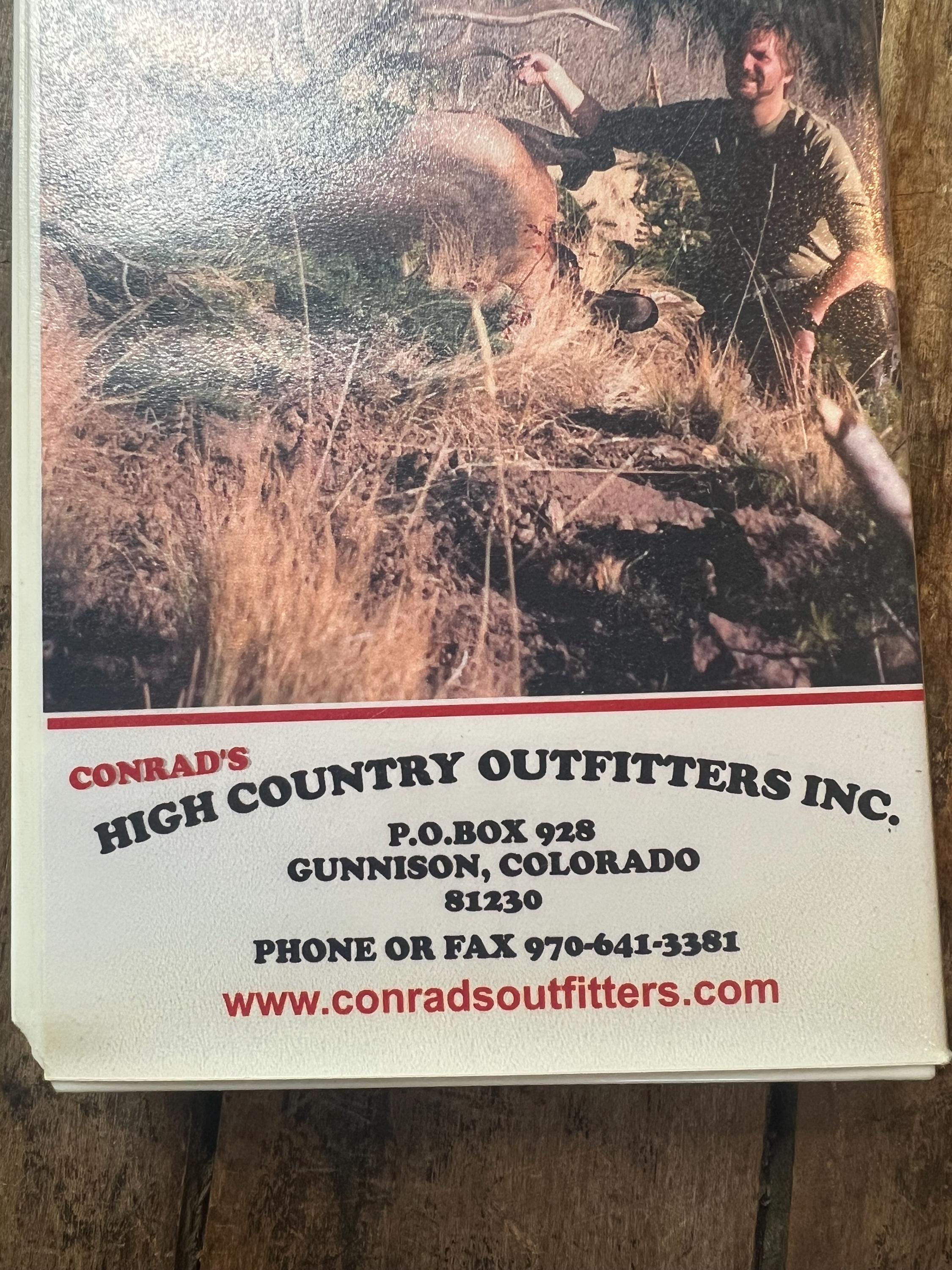 Conrad’s High Country Outfitters Inc - Gunnison Colorado- Hunting Movie - VHS - RETRO Hunting Guide Video