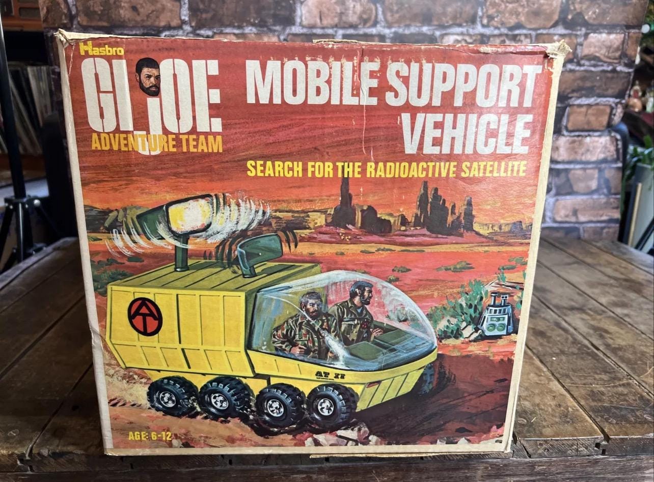 Vintage 1972 GI JOE Mobile Support Vehicle – Hasbro Adventure Team Set