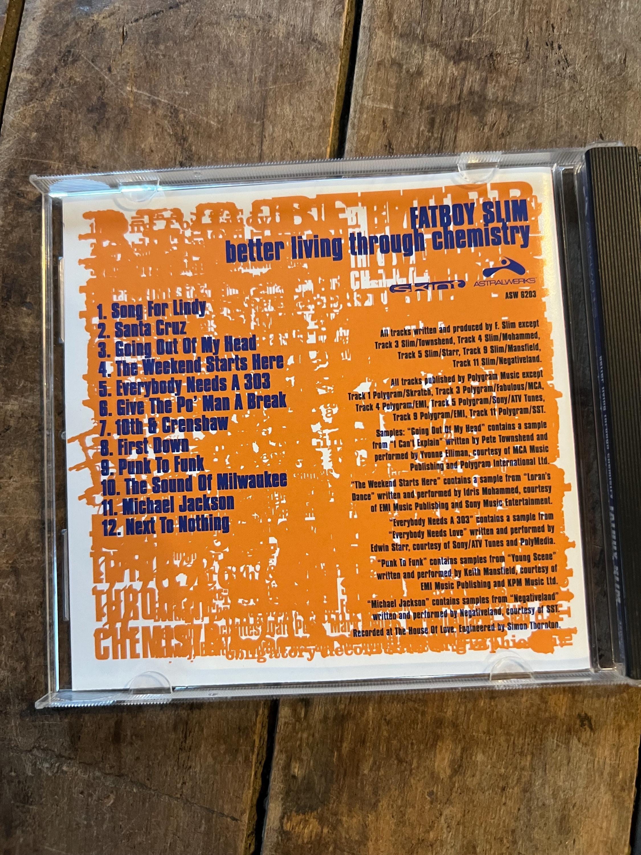 Fatboy Slim “Better Living Through Chemistry ” CD - 1996 Astralwerks Records