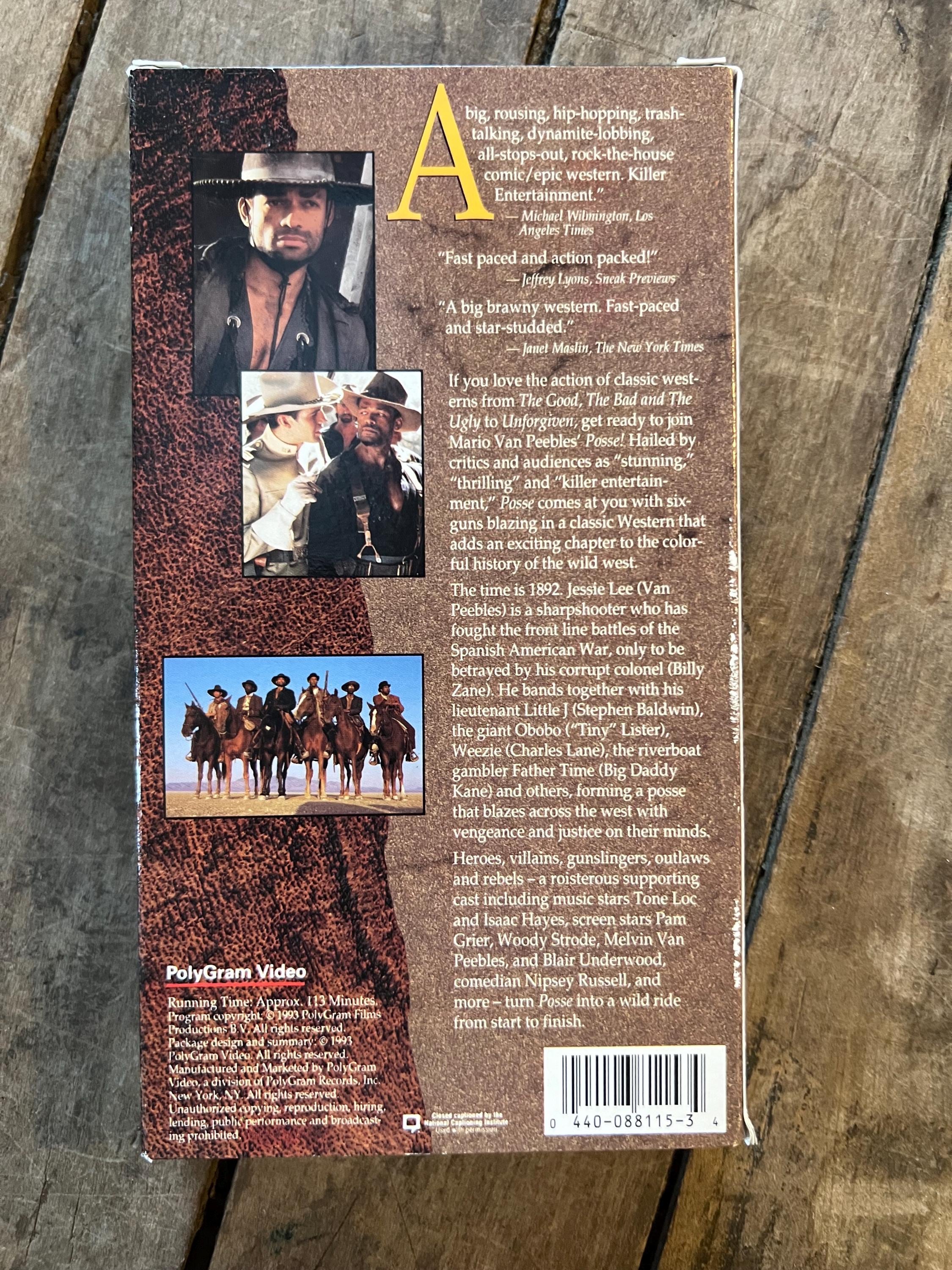Posse ( VHS 1993) Starring - Mario Van Peebles & Stephen Baldwin