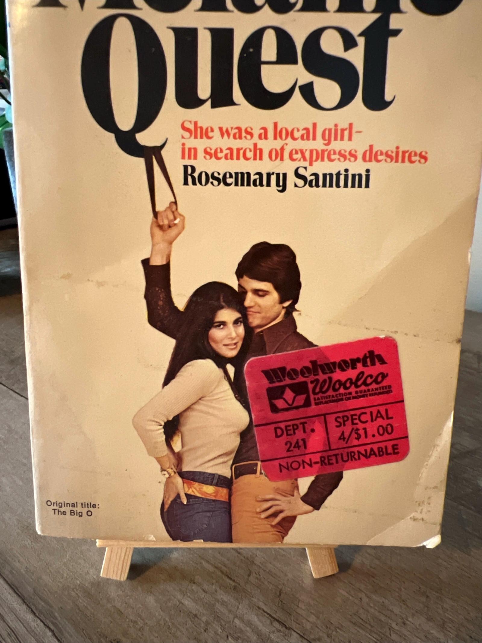 The Melanie Quest by Rosemary Santini ( 1969 Lancer Books Paperback) Romance Novel