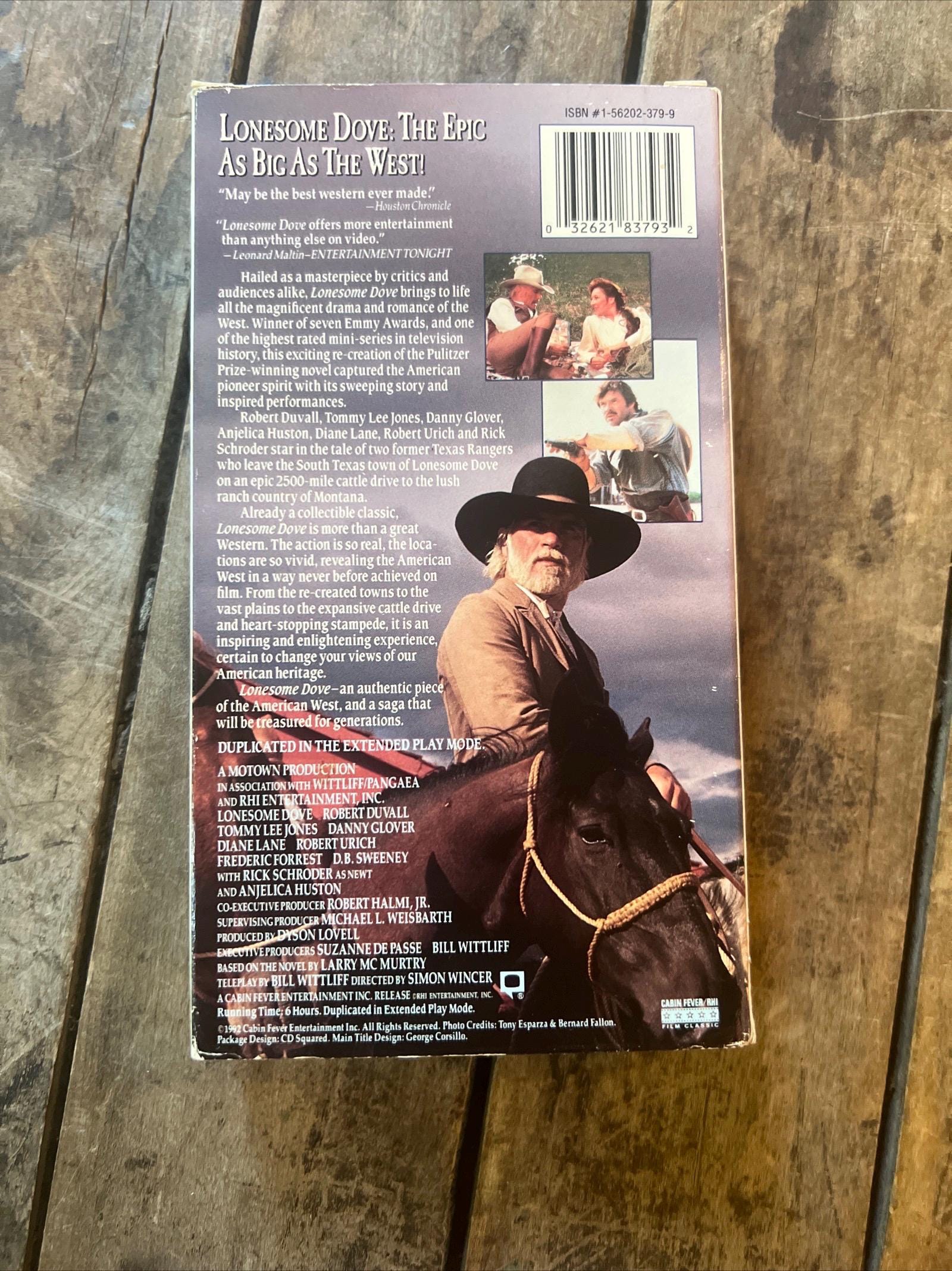 Lonesome Dove VHS: 1989 Epic Western Movie Starring Duvall & Jones