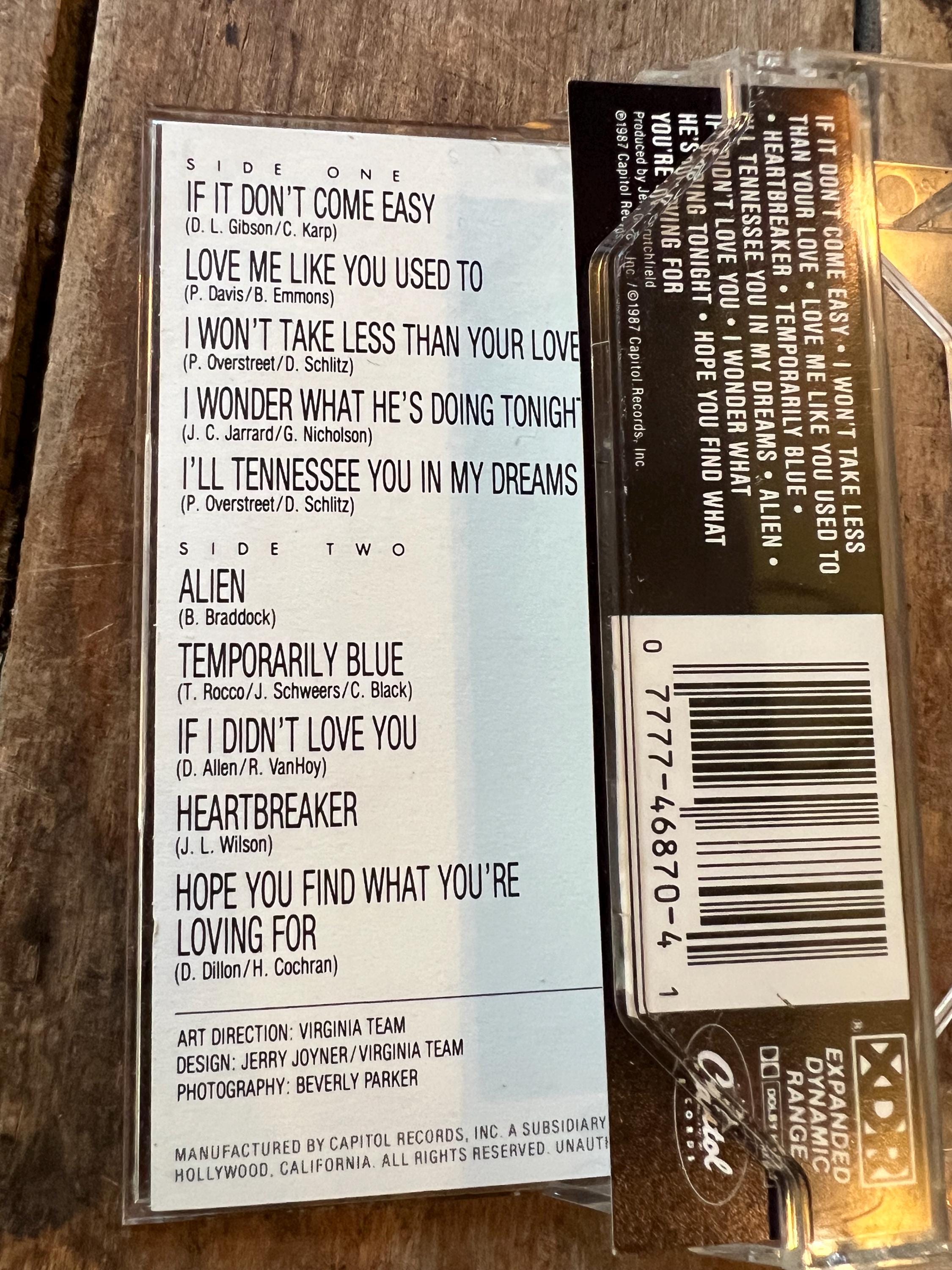 1987 Tanya Tucker “Love Me Like You Used To” Cassette Tape - Capitol Records