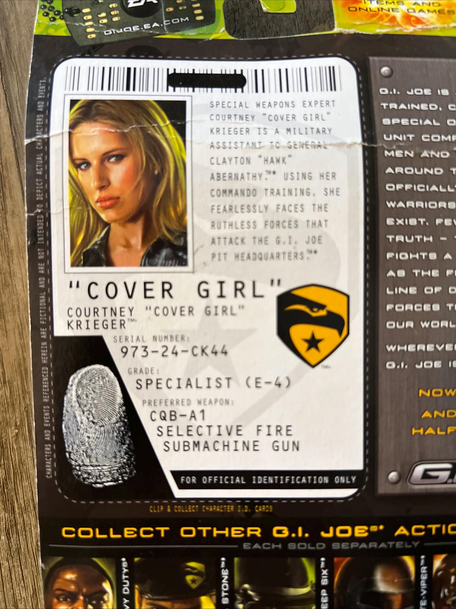 GI JOE Rise Of Cobra Courtney Krieger Action Figure - Hasbro MOC