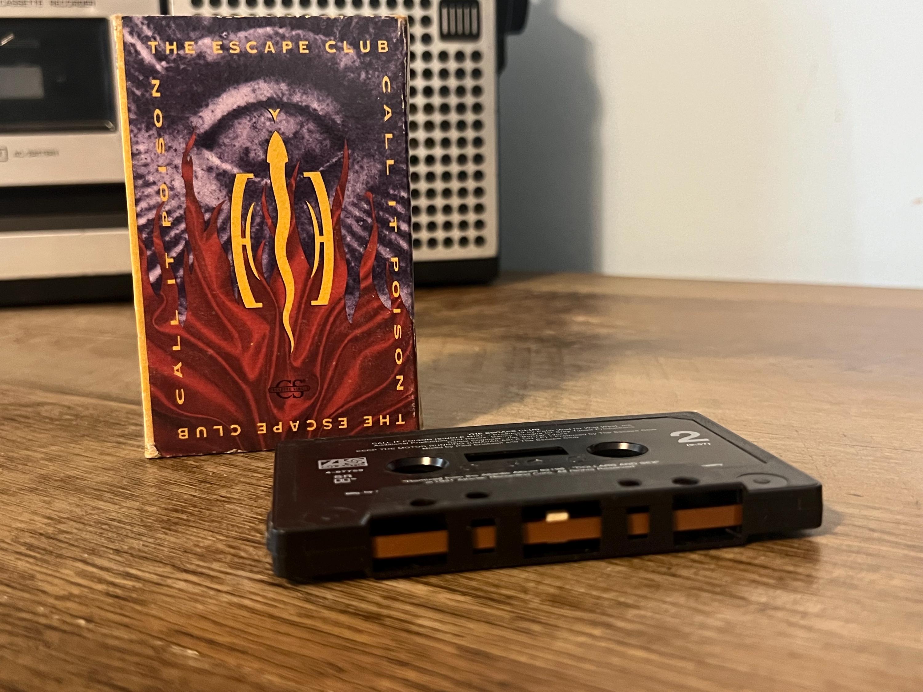 Vintage 1991 The Escape Club Cassette Tape: "Call it Poison"