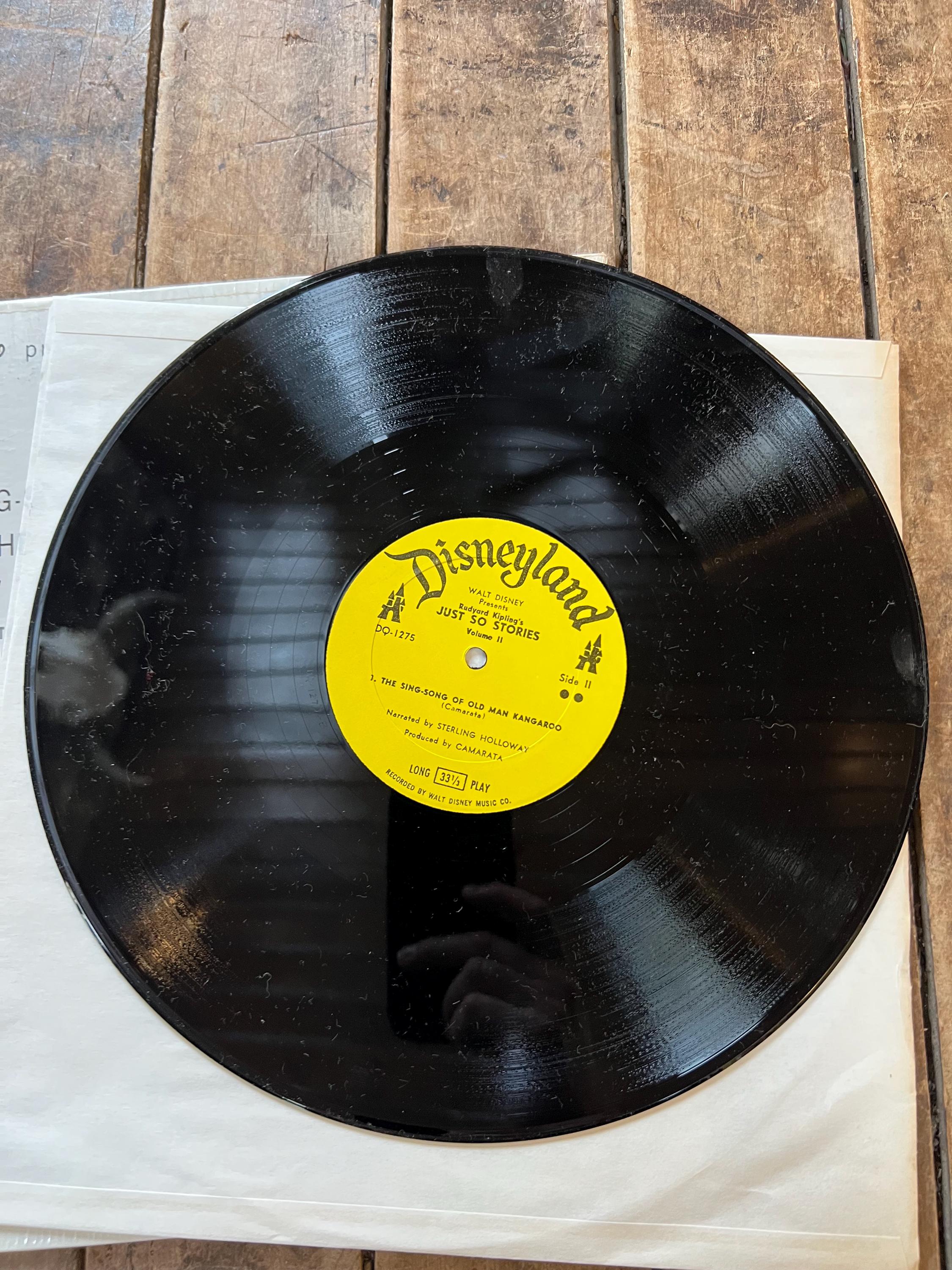 Just So Stories Volume 2 - 1965 Walt Disney Records - LP Vinyl Album - by Rudyard Kipling