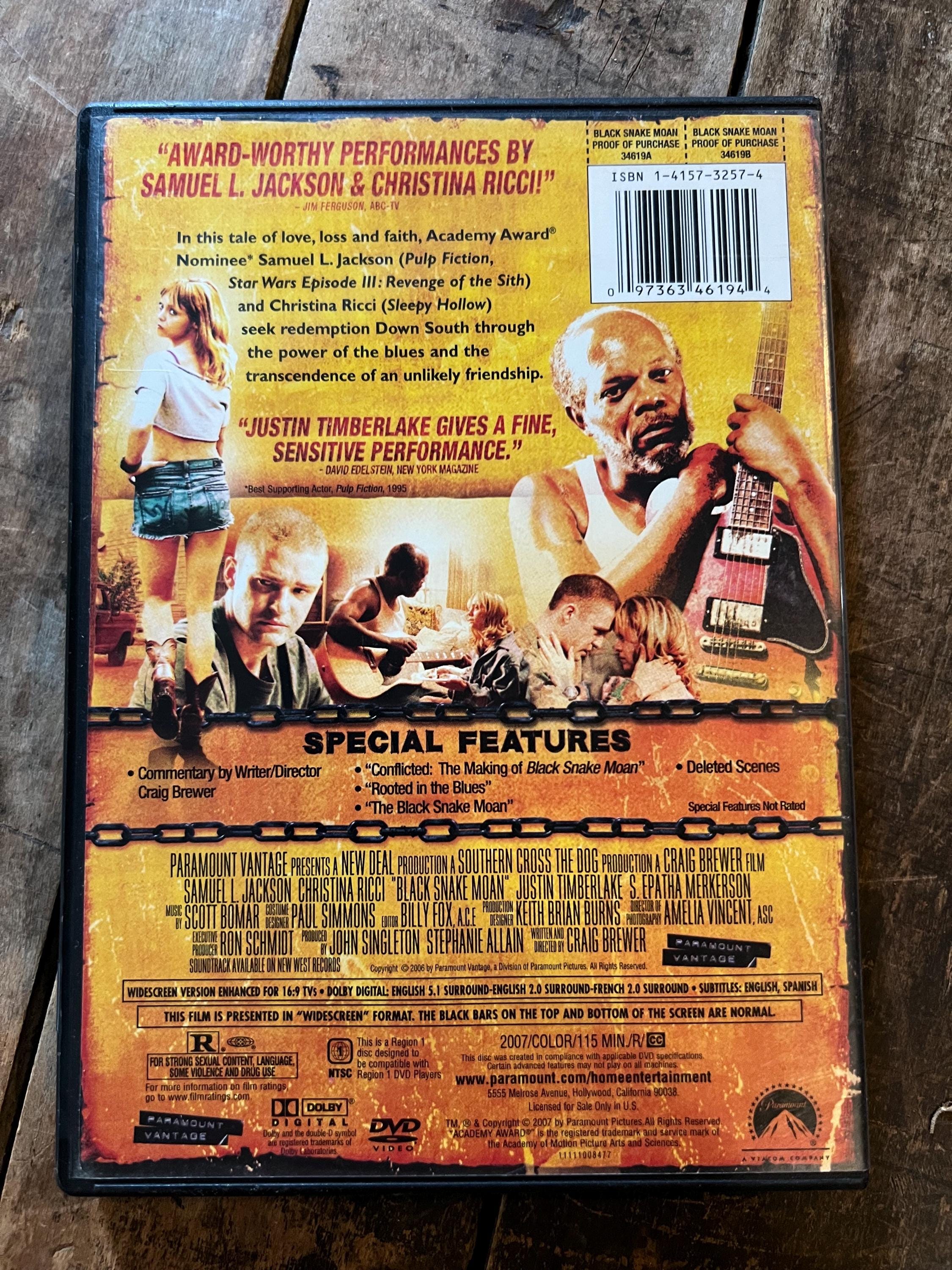 Black Snake Moan ( DVD 2006 )  Starring - Christina Ricci & Samuel L Jackson