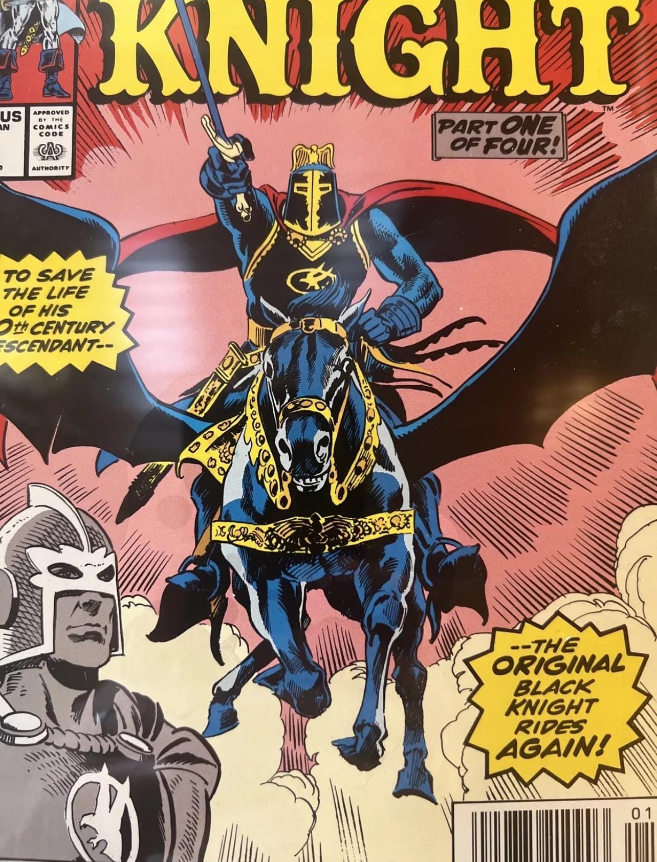 1990 BLACK KNIGHT #1 ( Dane Whitman ) Original - Marvel Comics - CGC Graded 6.0 - Original Black Knight Returns