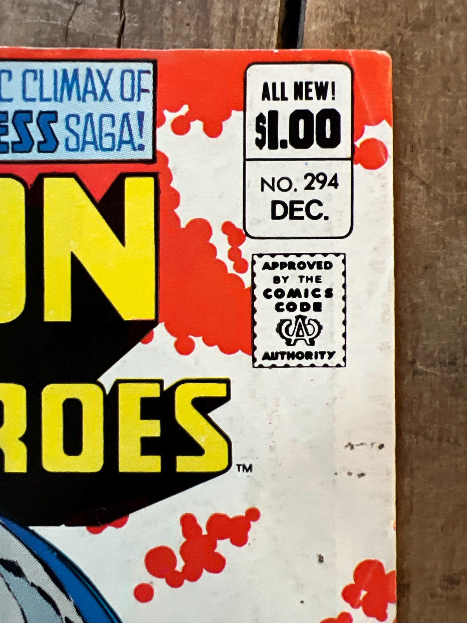 Legion of Super-Heroes #294 Newsstand Edition (1982) - DC Comic Book - Special Giant Size Issue