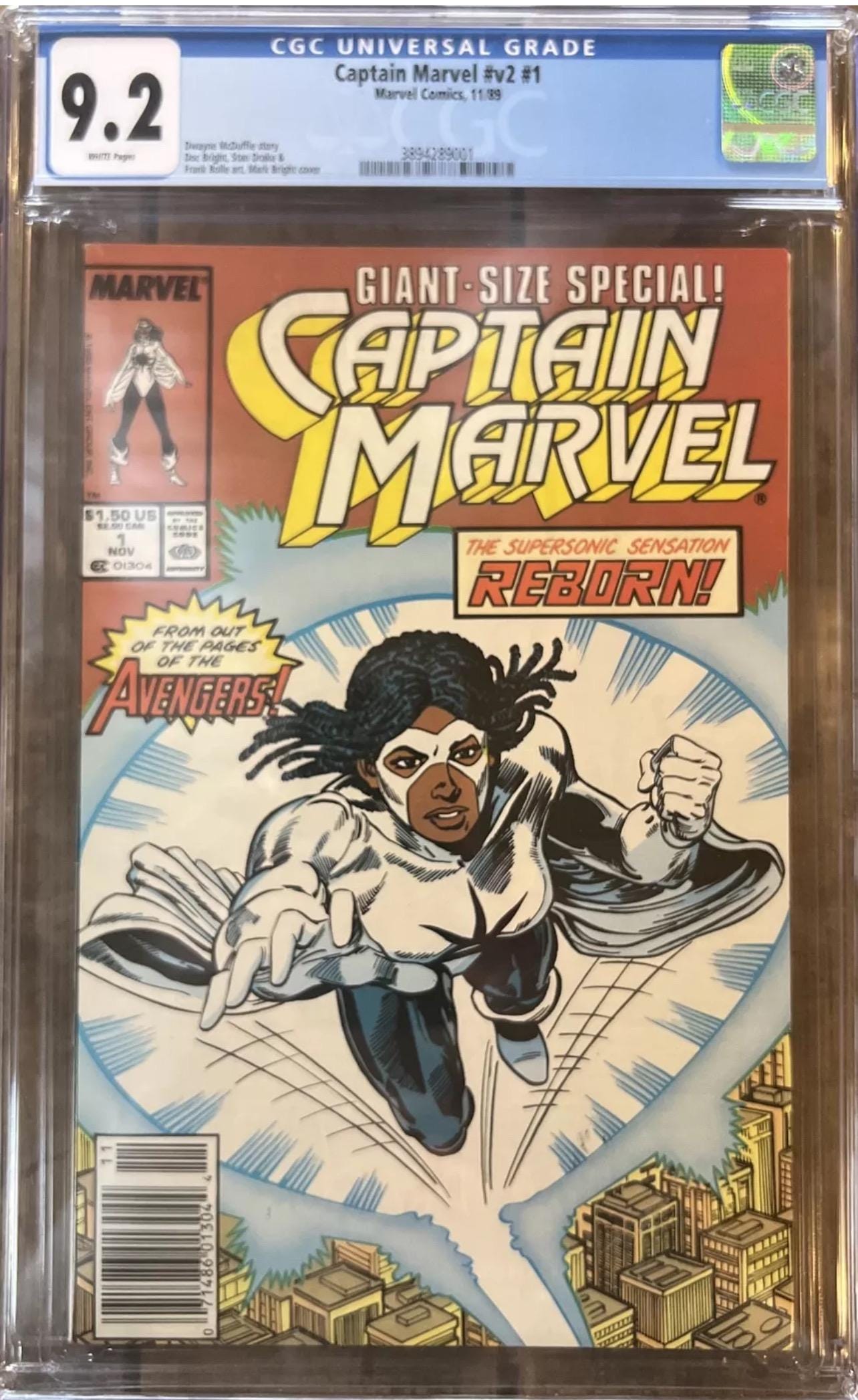 1989 CAPTAIN MARVEL v2 #1 ( Monica Rambeau ) - Marvel Comics - CGC Graded 9.2 - key issue