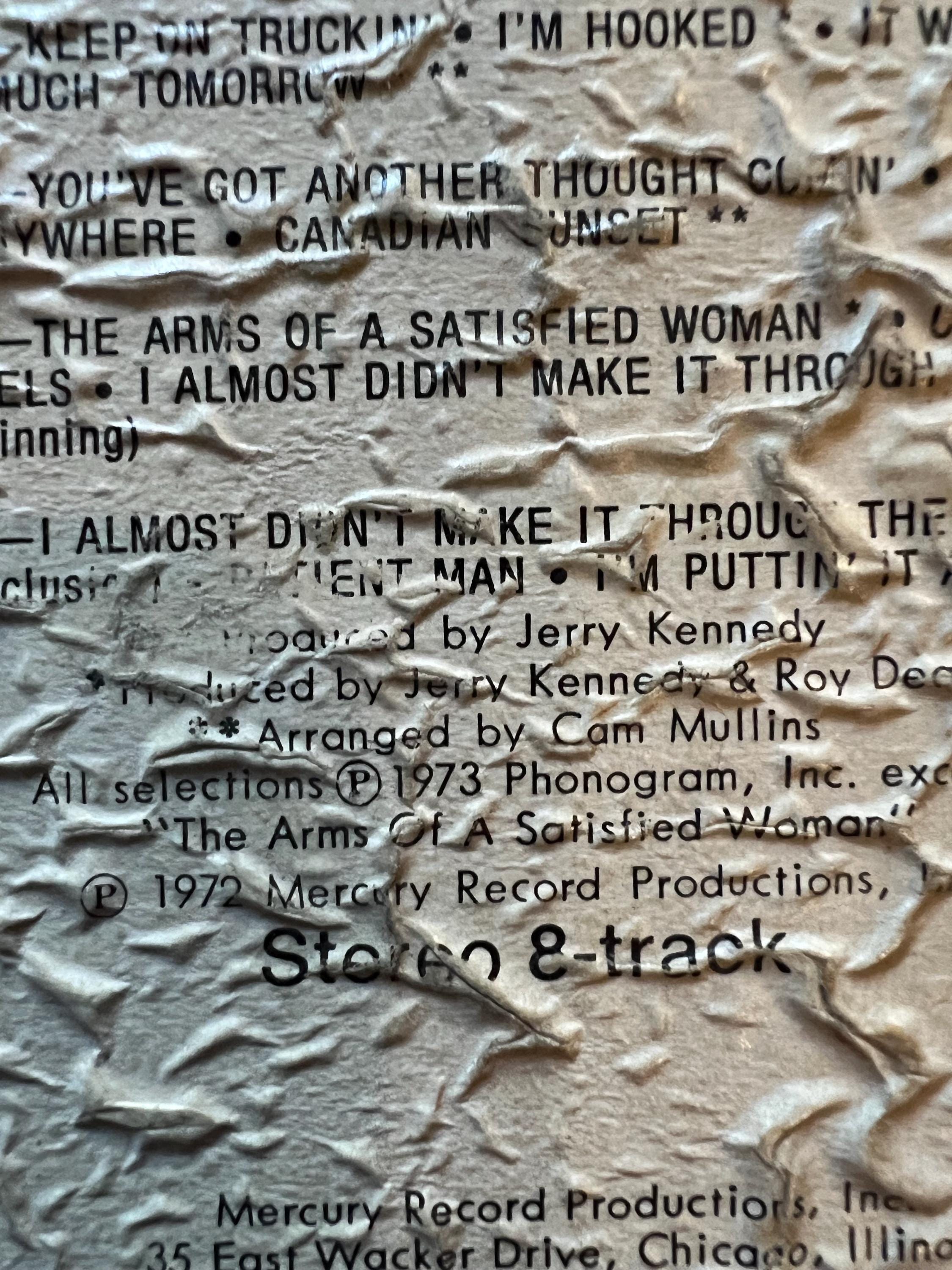 1974 Dave Dudley “Keep On Truckin” - Mercury Records 8-Track Tape