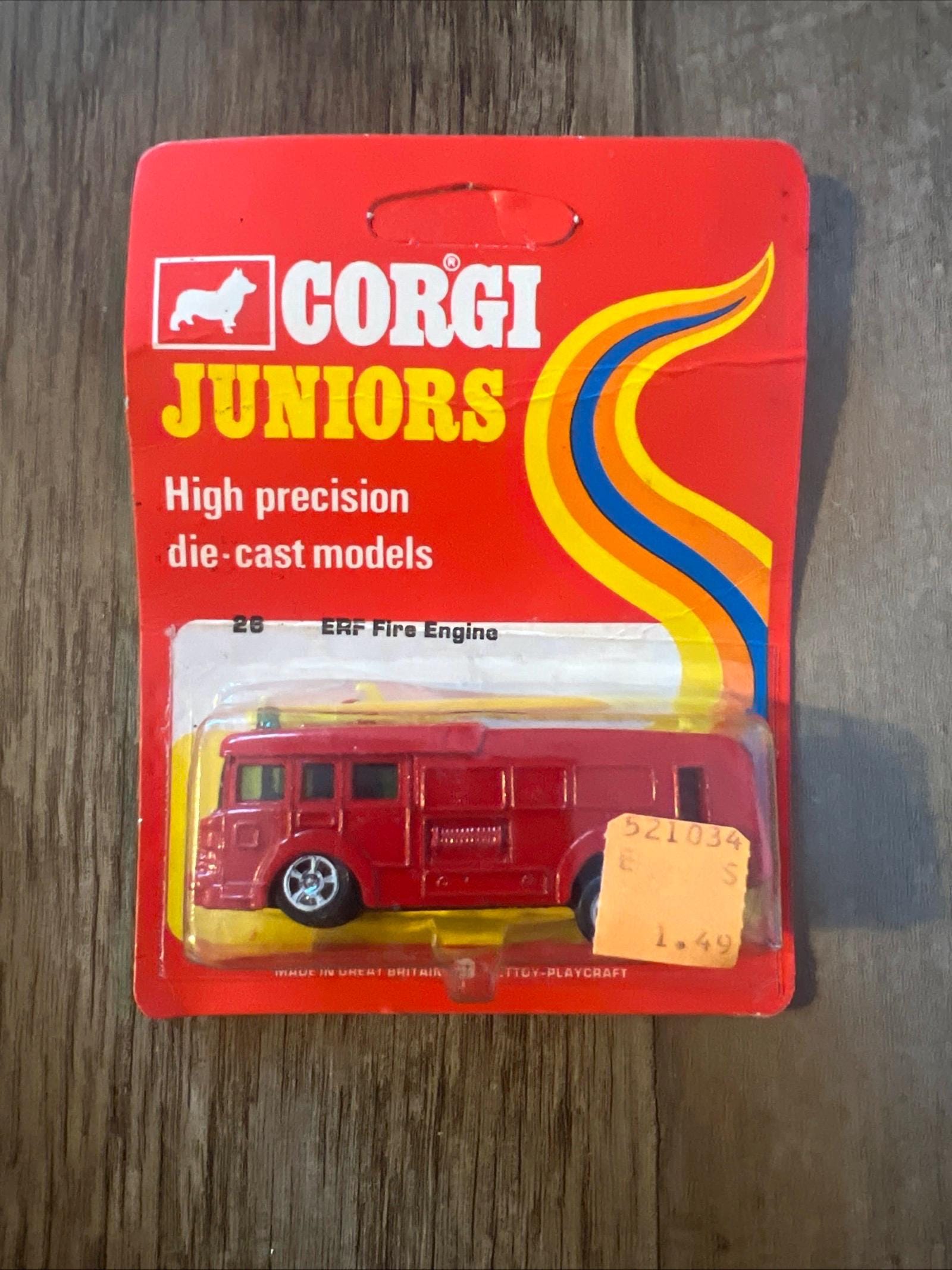 1976 Corgi Juniors ERF Fire Engine #26 - Sealed on Card