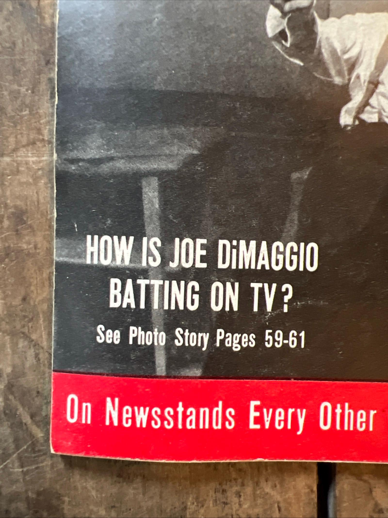 Vintage 1952 People Magazine: Rita Gam Cover, Joe DiMaggio Back