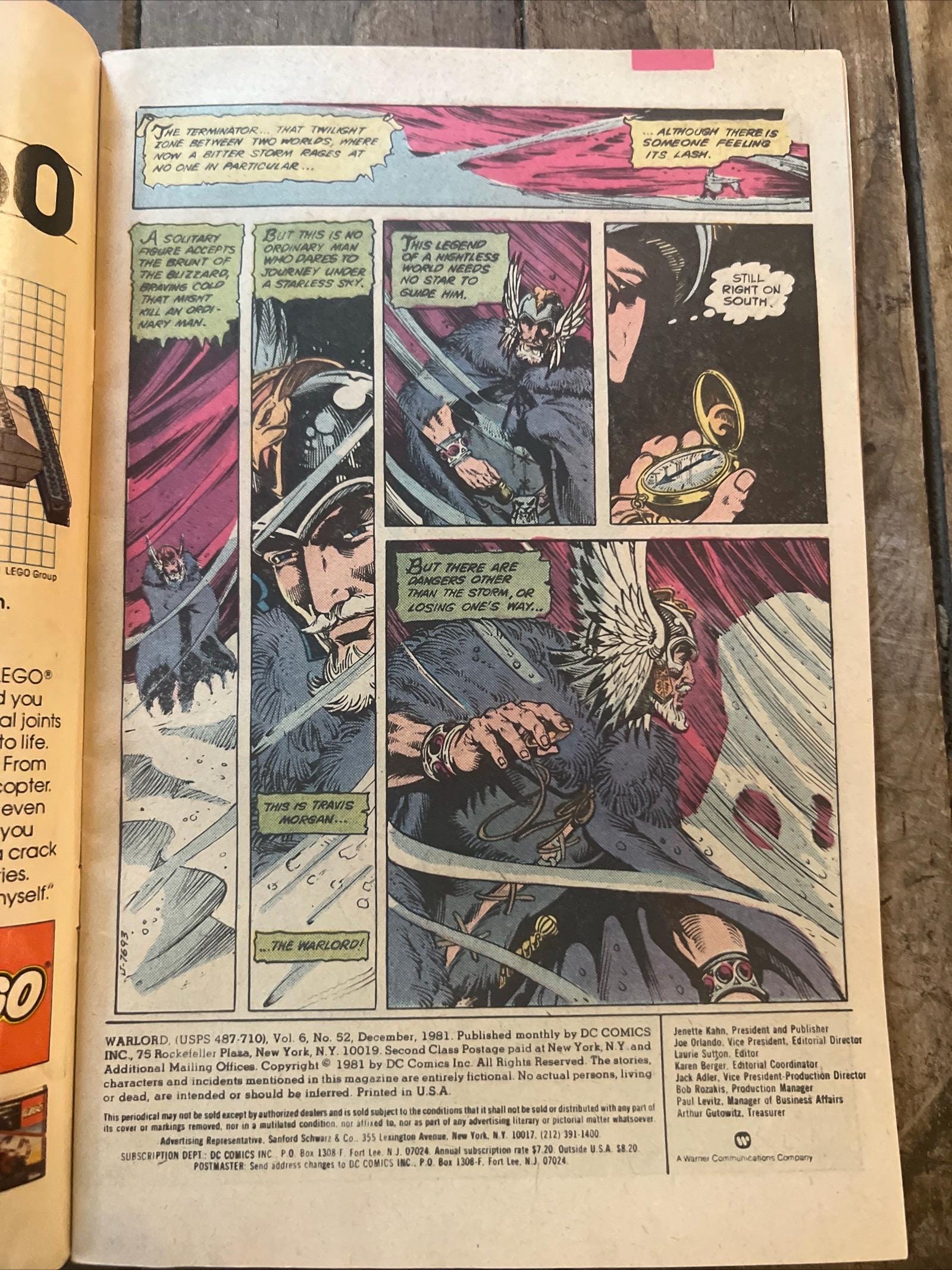 The Saga of Dragonsword - The Warlord #52 (1981) Newsstand Edition - DC Comics