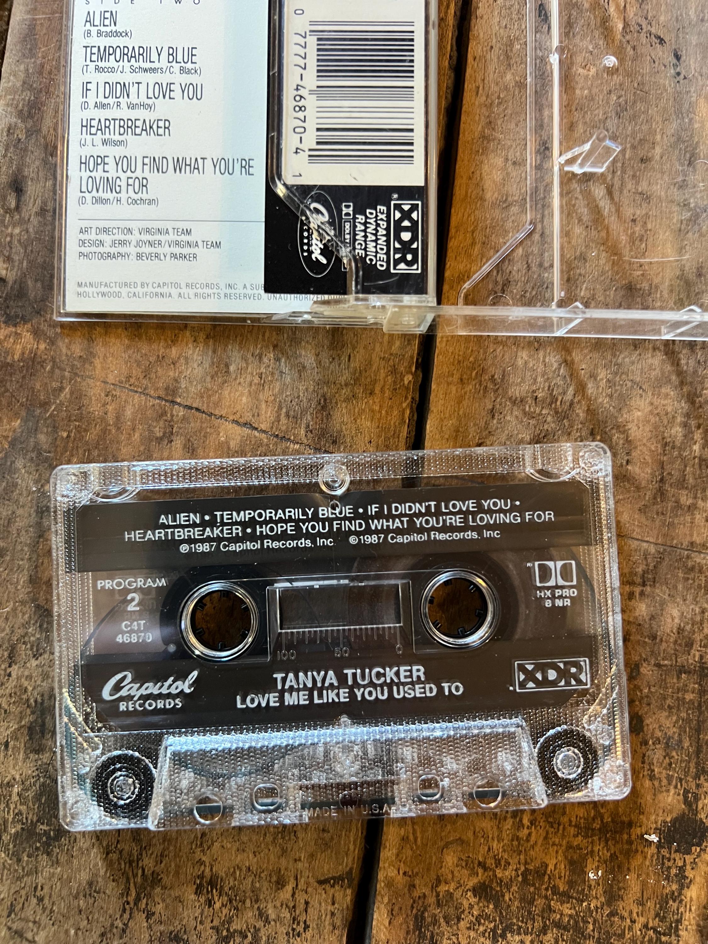 1987 Tanya Tucker “Love Me Like You Used To” Cassette Tape - Capitol Records