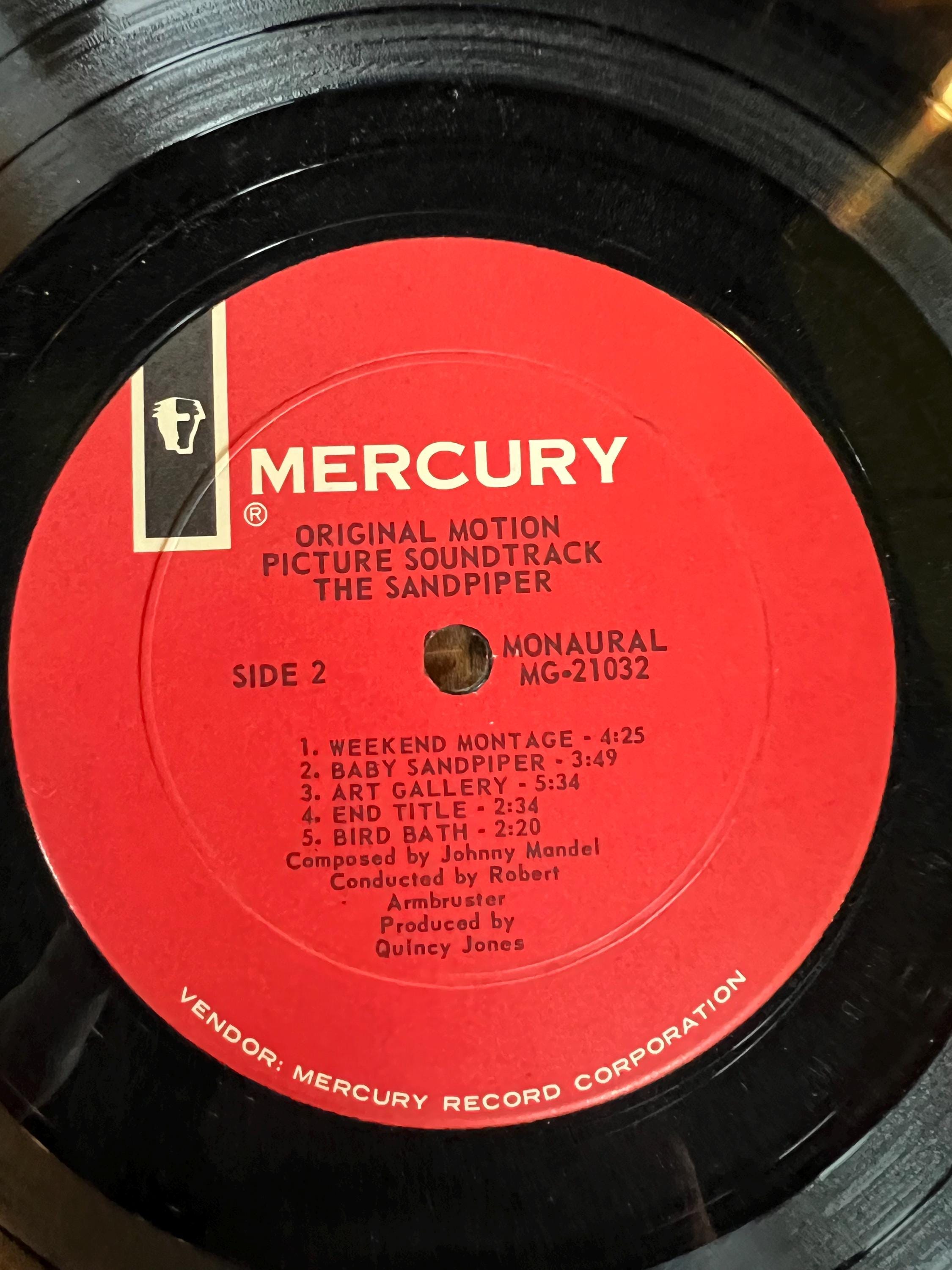 The Sandpiper Soundtrack LP: Johnny Mandel, 1965 Mercury Records