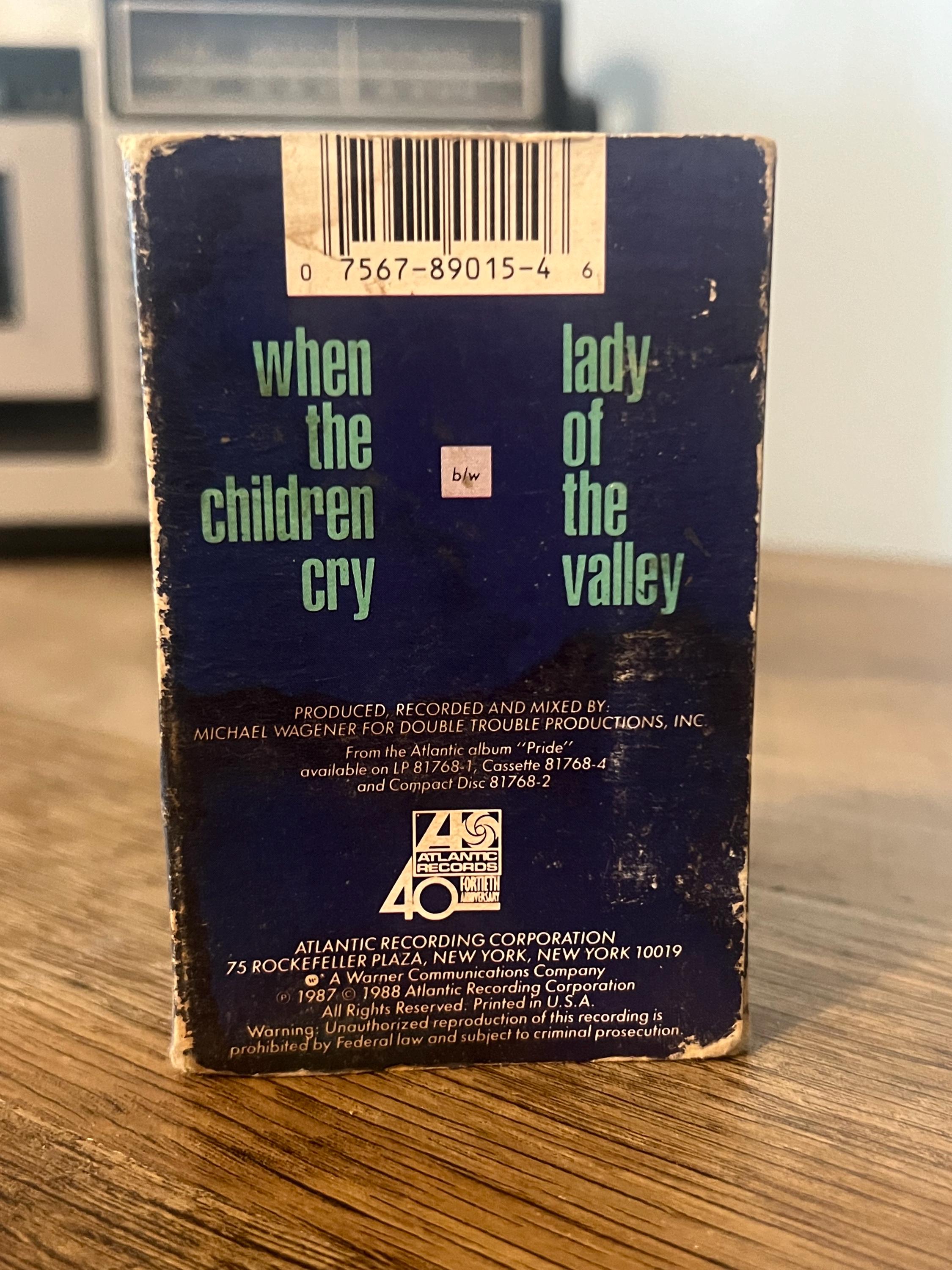 Vintage 1988 White Lion Cassette Tape: When the Children Cry