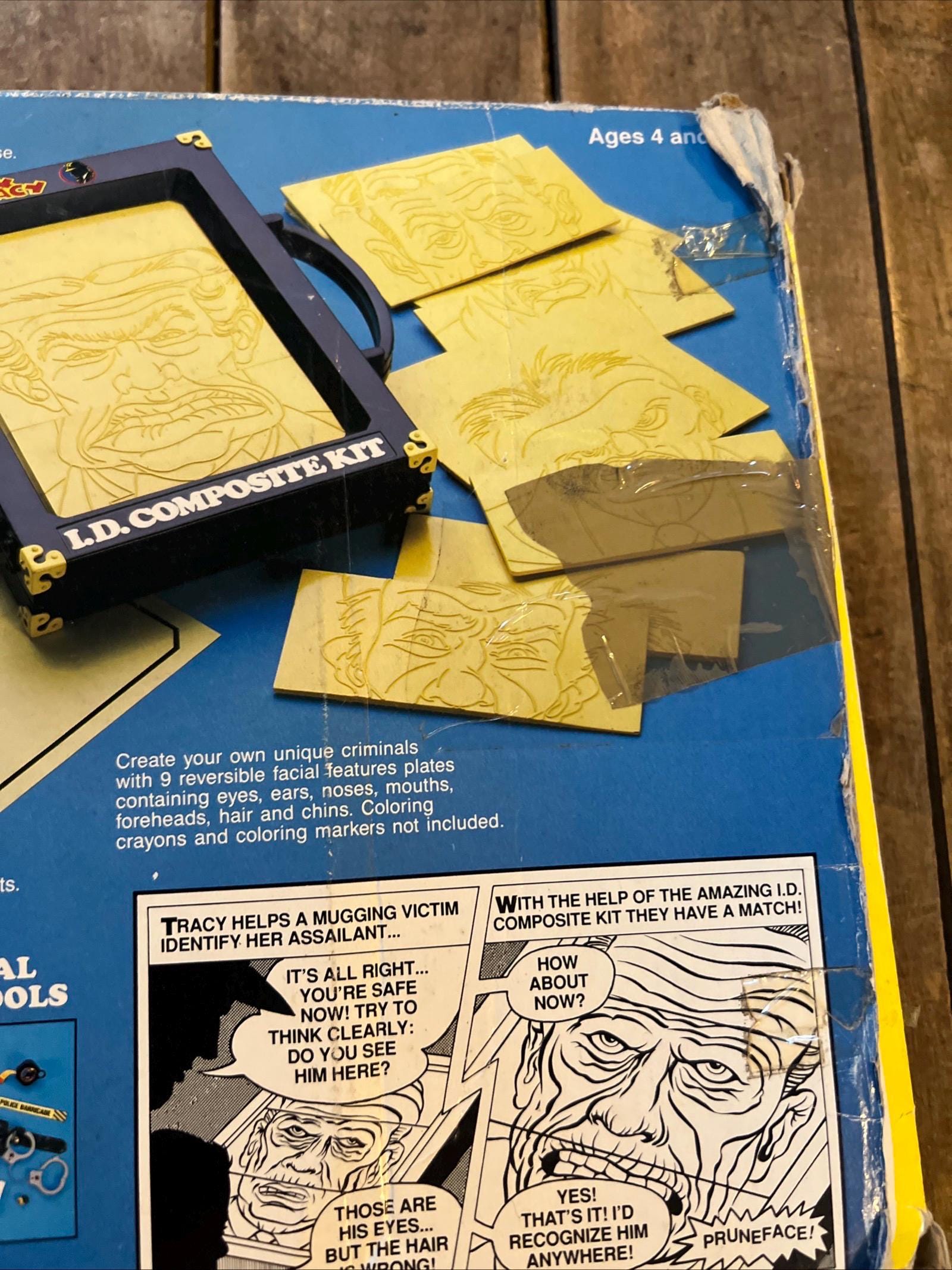 1990 Playmates - Dick Tracy Movie - I.D. Composite Kit & Original Box