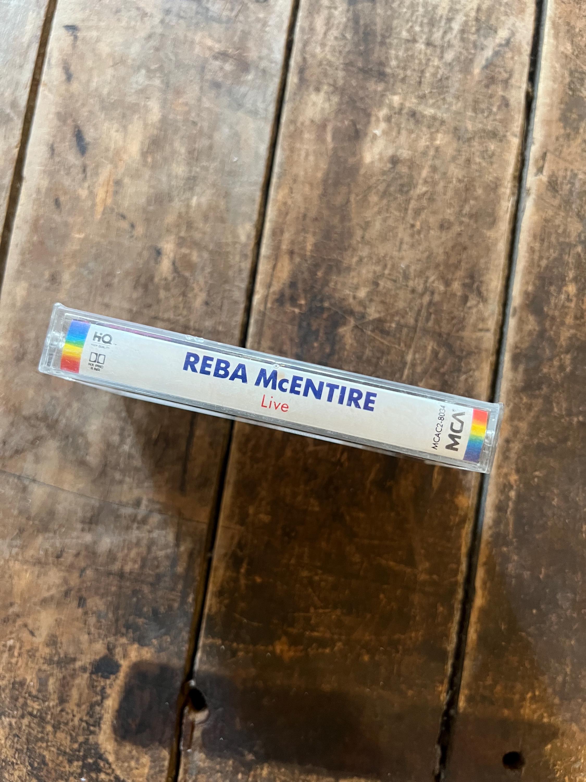 1989 Reba McEntire LIVE Cassette Tape - MCA Records Club Edition