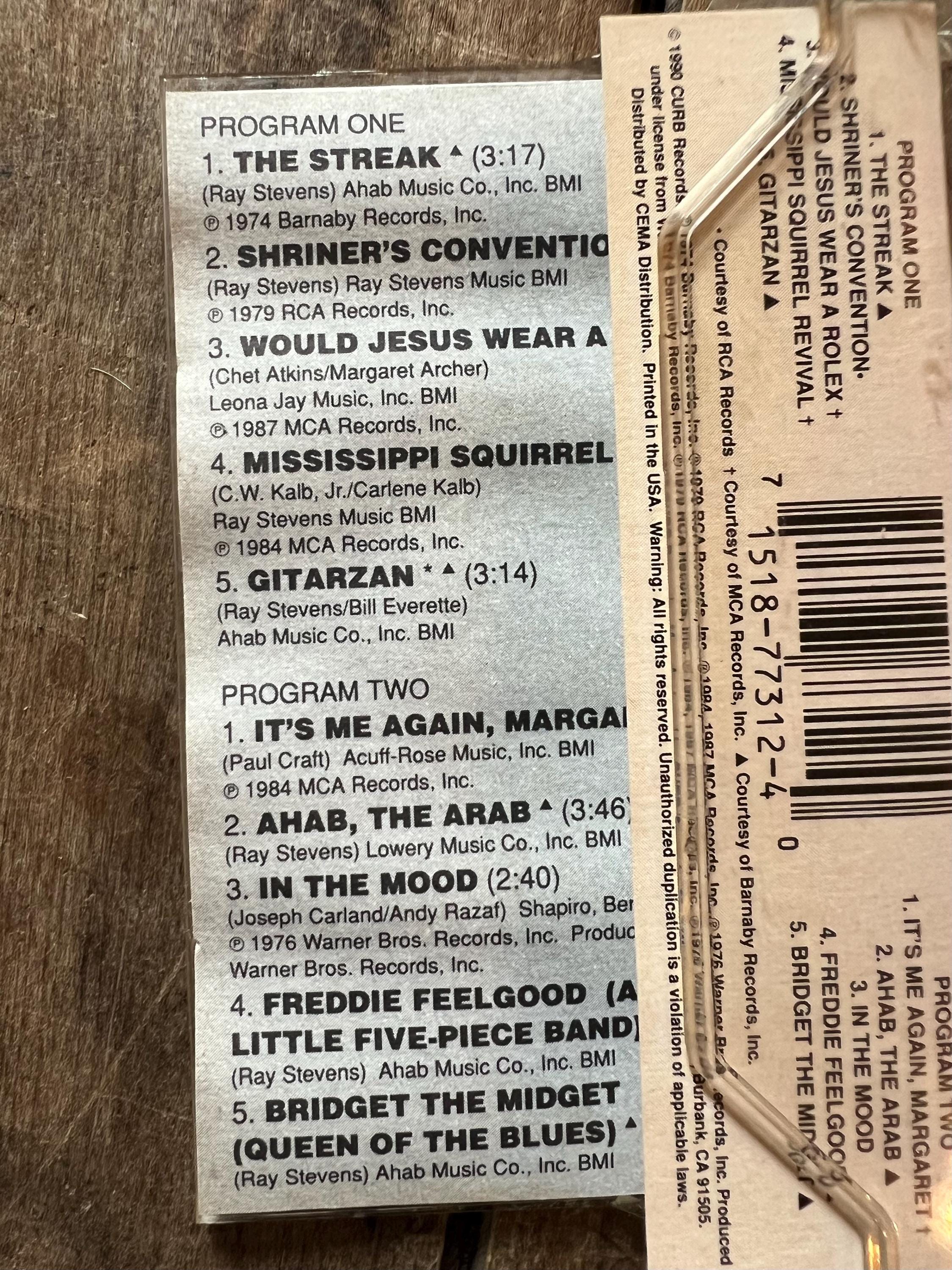 Ray Stevens Comedy Album: His All Time Greatest Comic Hits - Original Cassette Tape