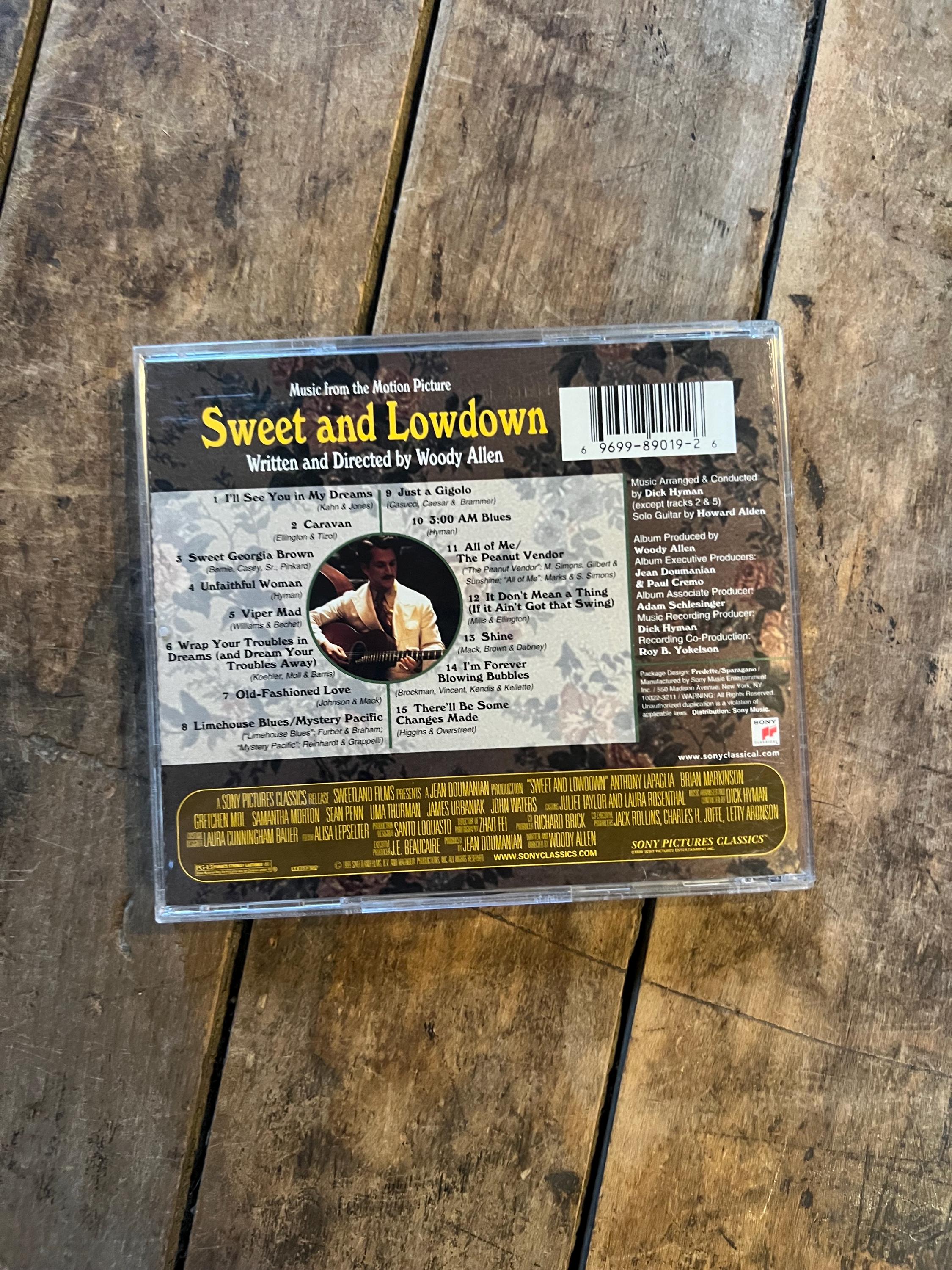 Sweet and Lowdown CD – Woody Allen Soundtrack, 1999