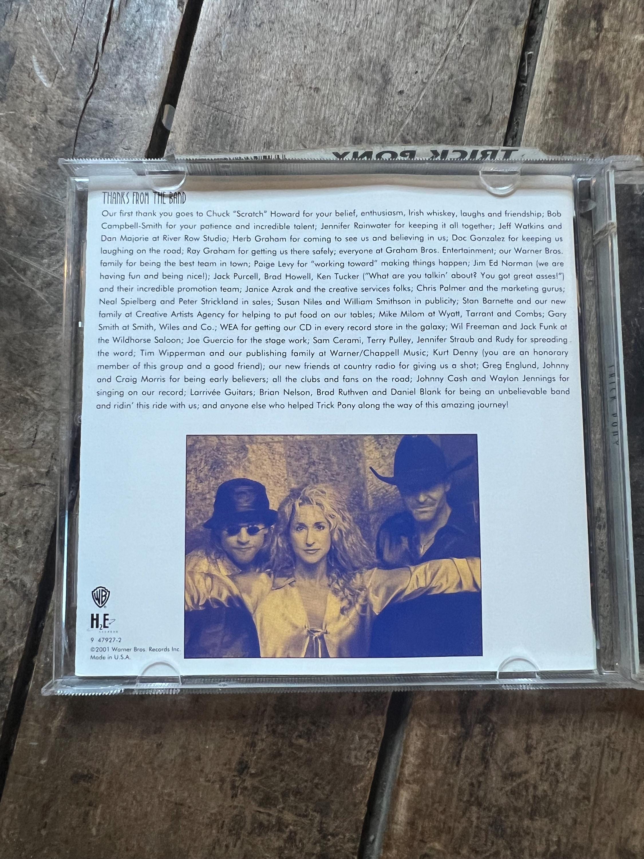 Trick Pony - Original Music CD  - Warner Bros Records - Retro CD - Compact Disc - Country Rock