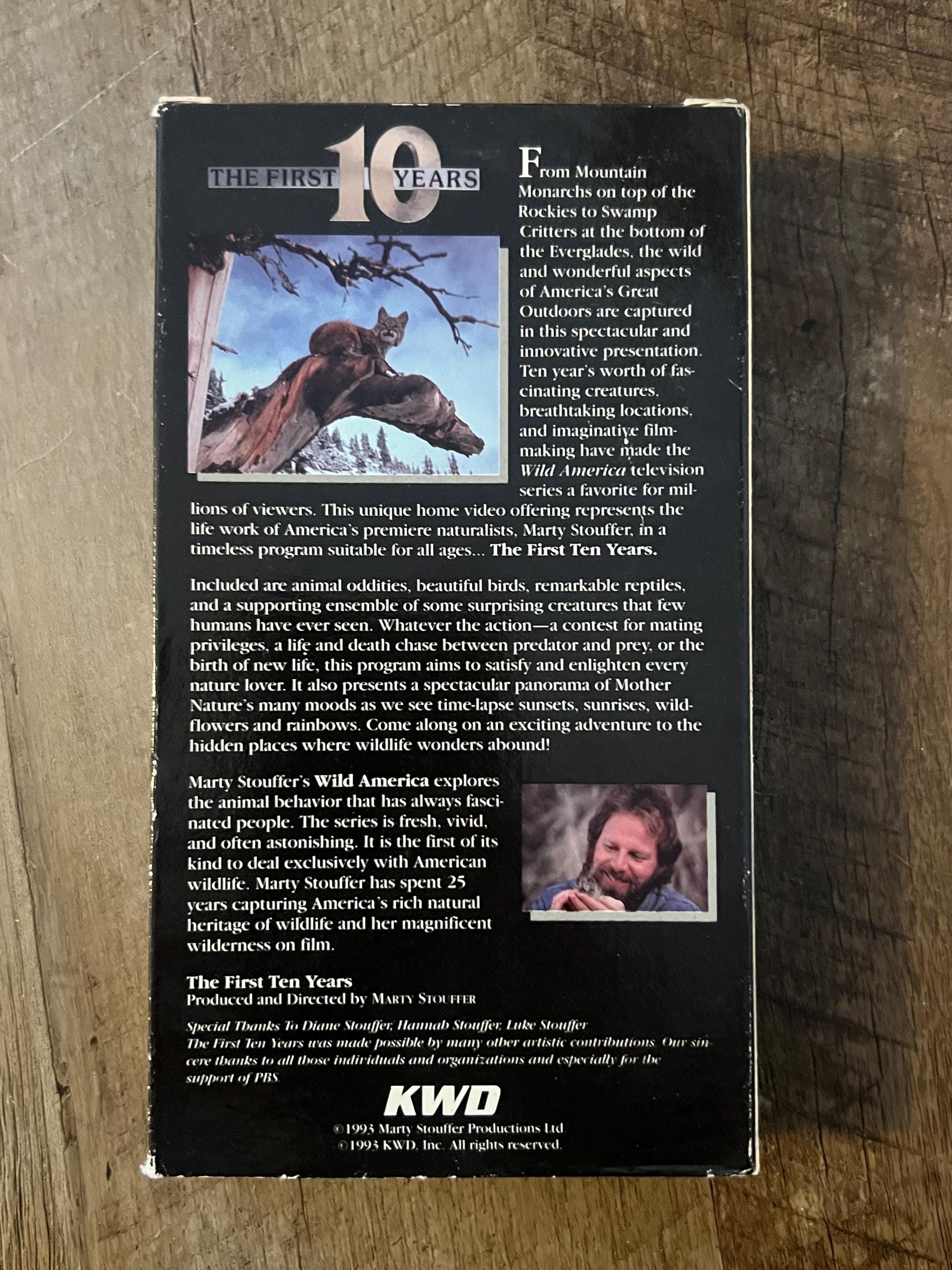 Marty Stouffer’s WILD AMERICA  ( VHS 1995 ) The First 10 Years