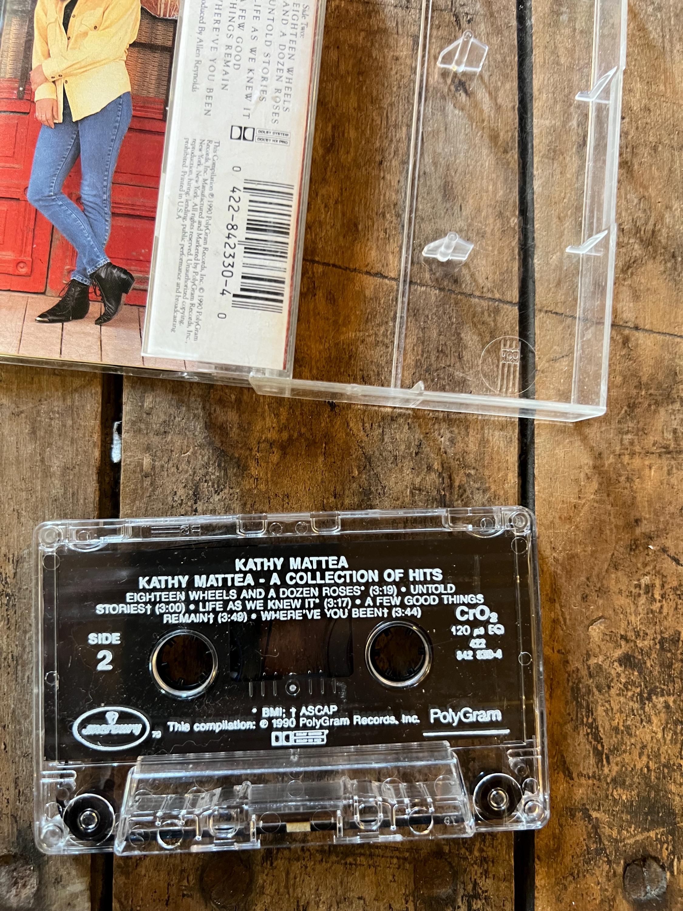 1990 Kathy Mattae A Collection of Hits Cassette Tape - Mercury Records