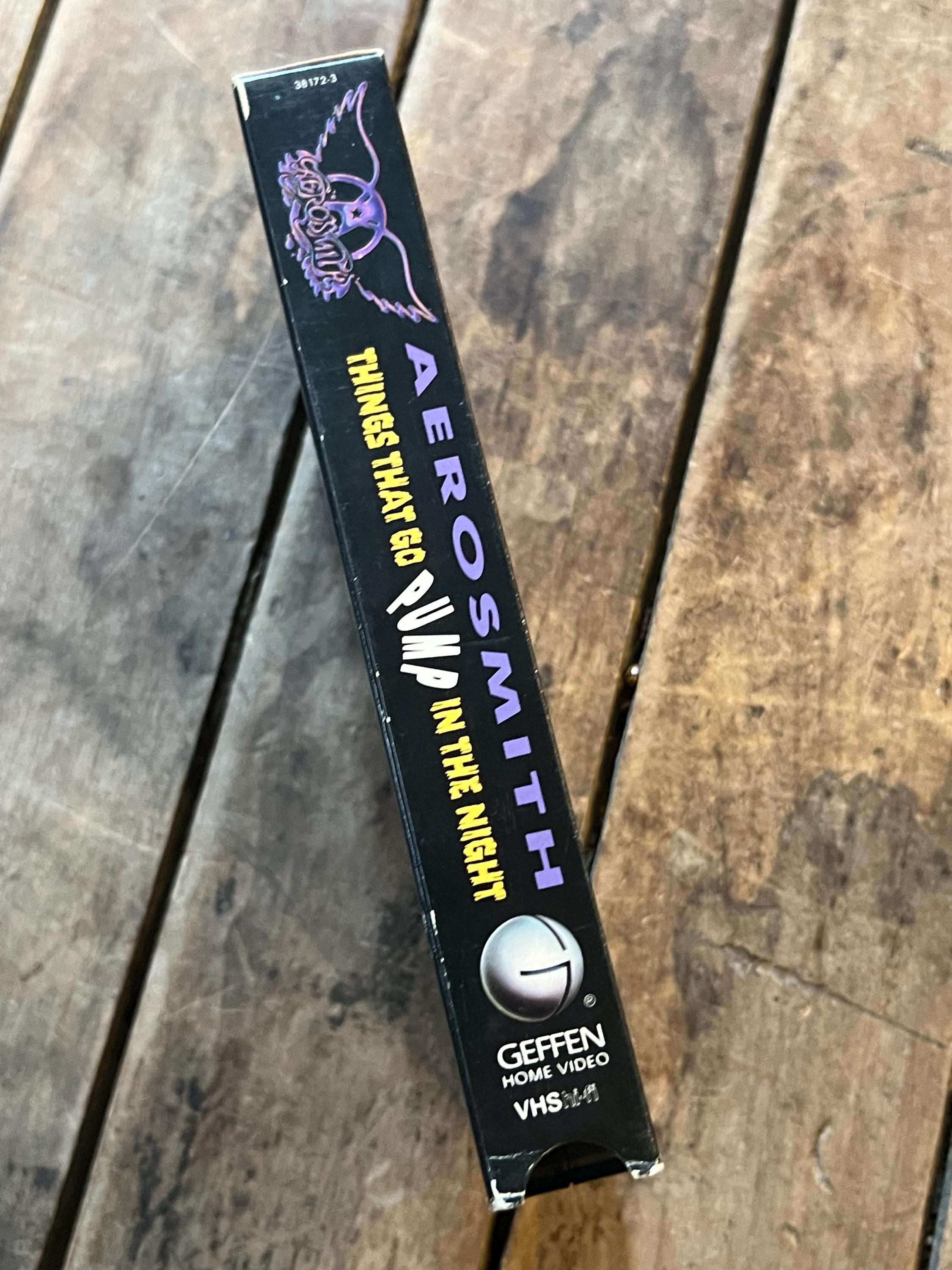 AEROSMITH “Things That Go Pump In The Night” ( VHS Movie) Original Uncensored Versions