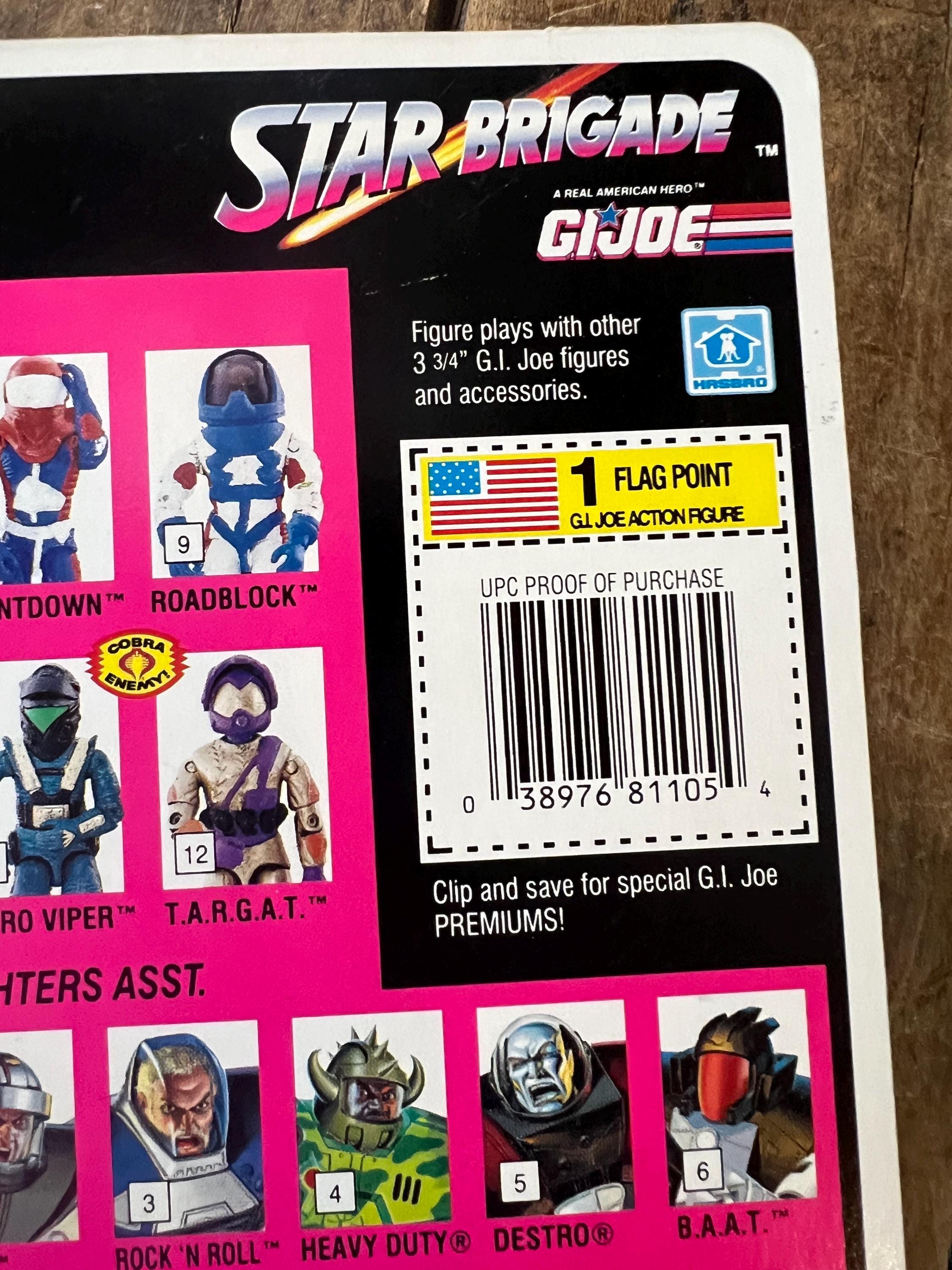 1993 Hasbro GI JOE - Astro Viper Cobranaut V2 - Star Brigade Action Figure Complete On Original Card MOC