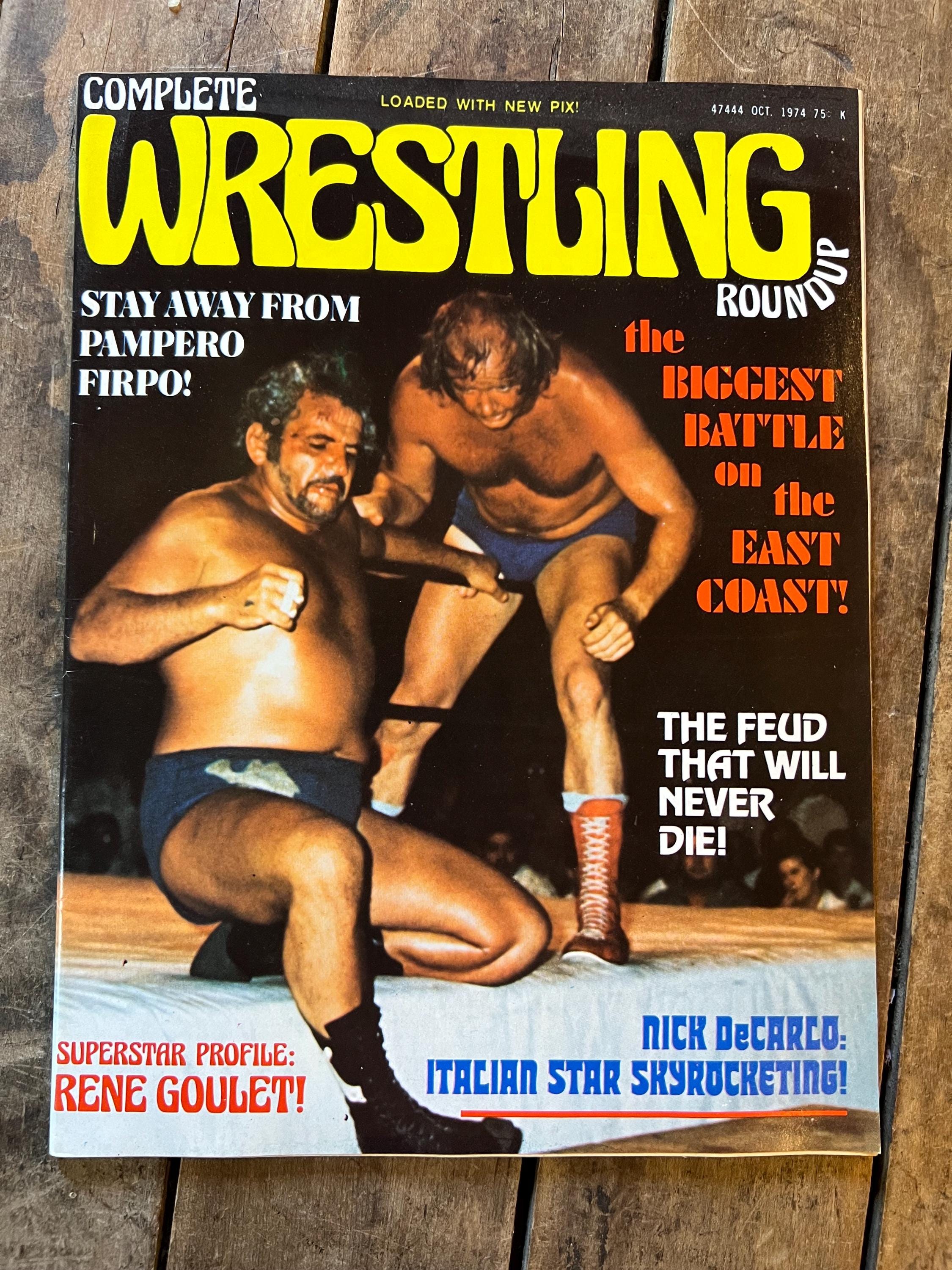 Complete Wrestling Roundup Magazine - October 1974 Issue - WWF / WWE