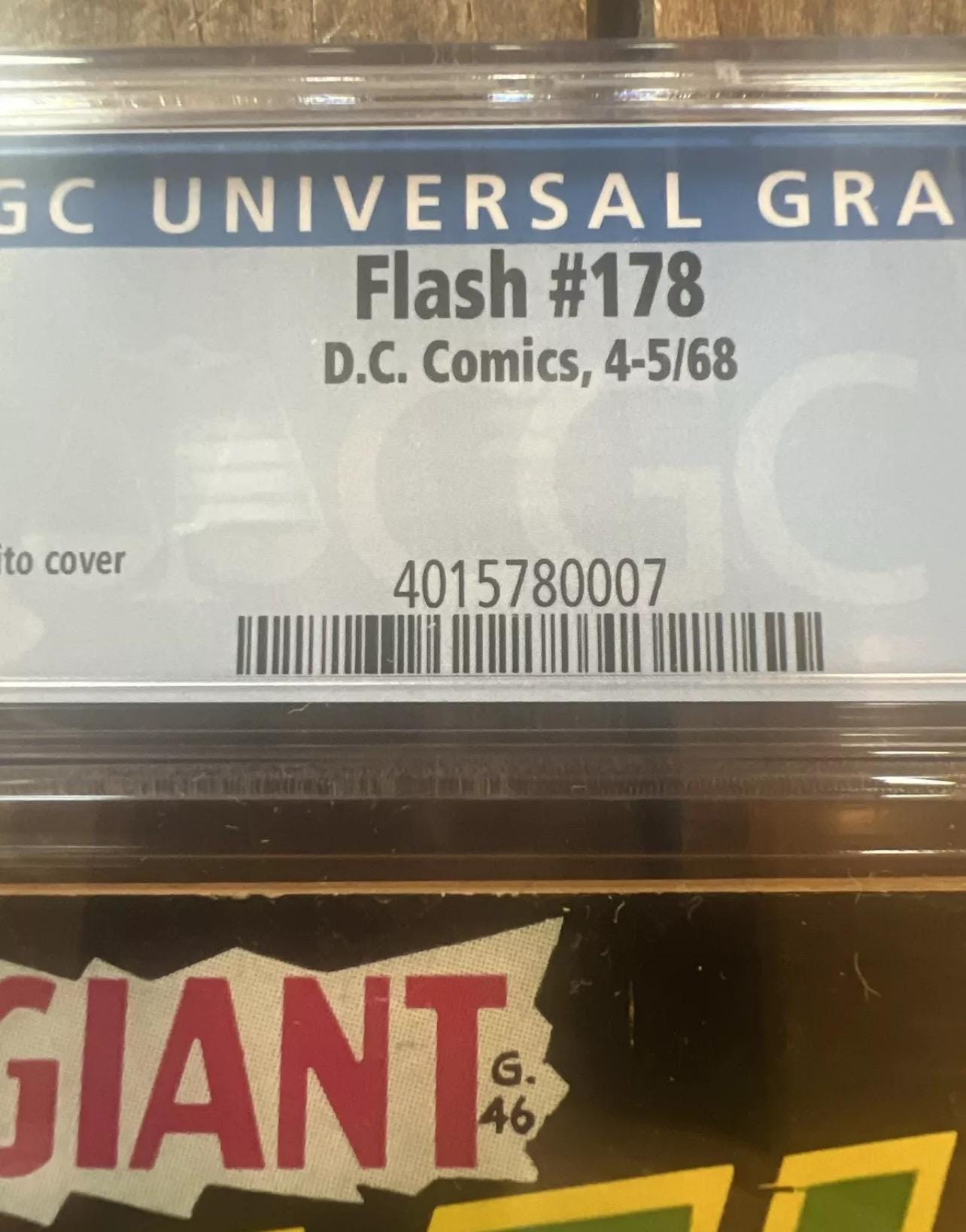 1968 The Flash #178: Mike Esposito Cover, 80 Page Giant, CGC 5.0