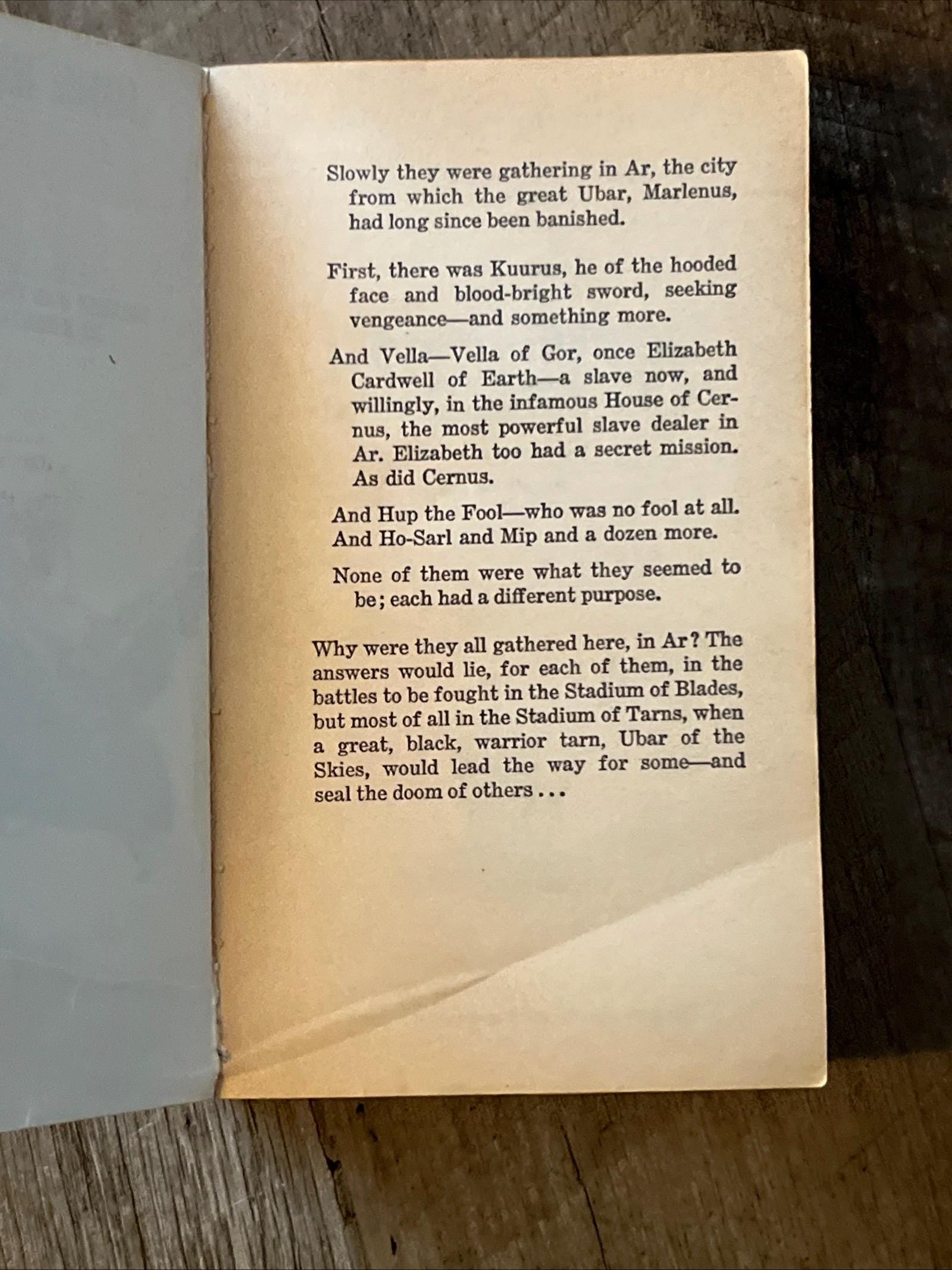 Assassin Of GOR By John Norman - 1970 Paperback Original First Printing Edition