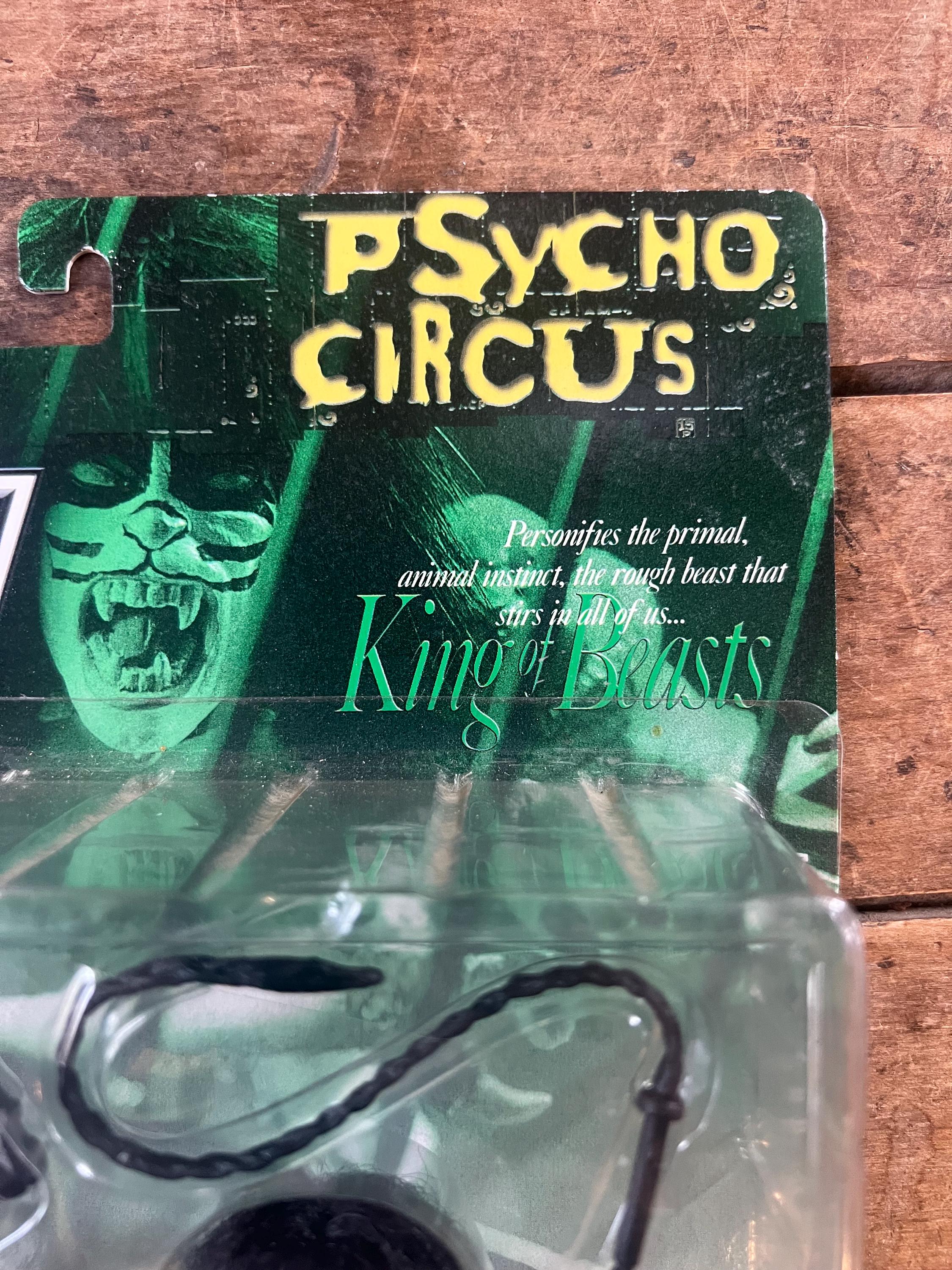 Vintage 1998 McFarlane Toys -KISS Psycho Circus Peter Criss Action Figure / The Animal Wrangler MOC - KISS Collectibles Original Sealed Card