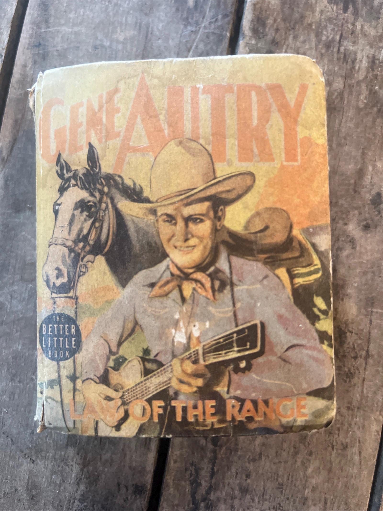 Vintage 1939 Gene Autry "Law Of The Range" Hardcover Book