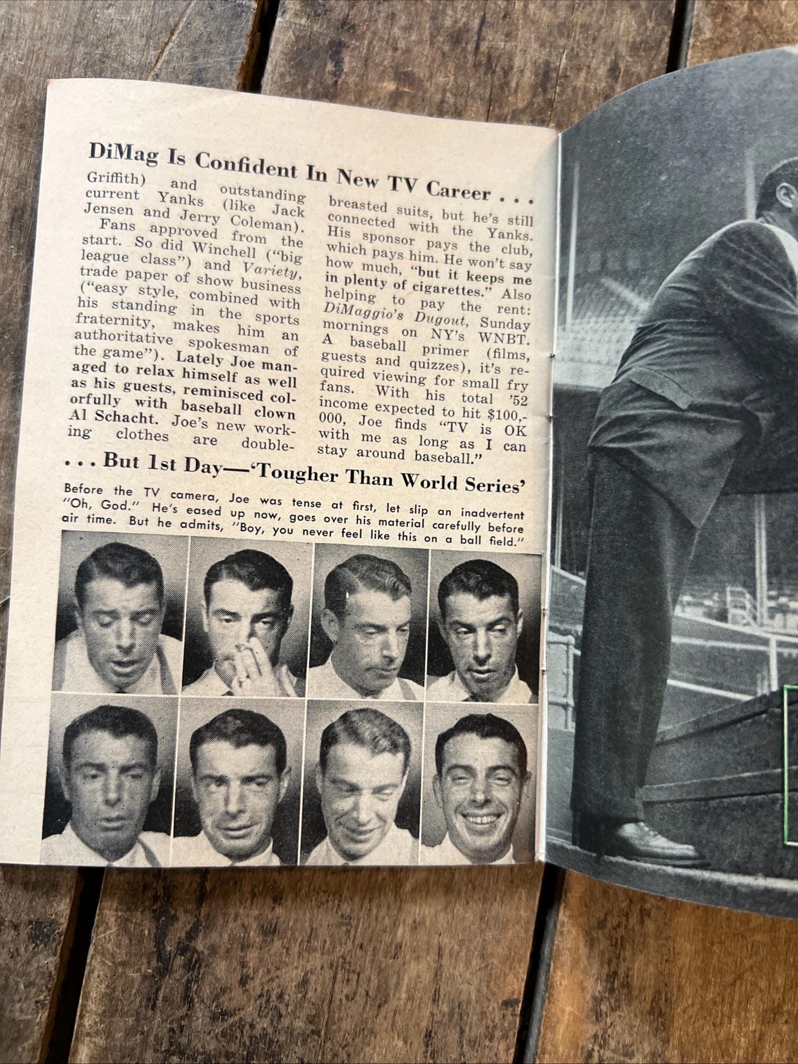 Vintage 1952 People Magazine: Rita Gam Cover, Joe DiMaggio Back