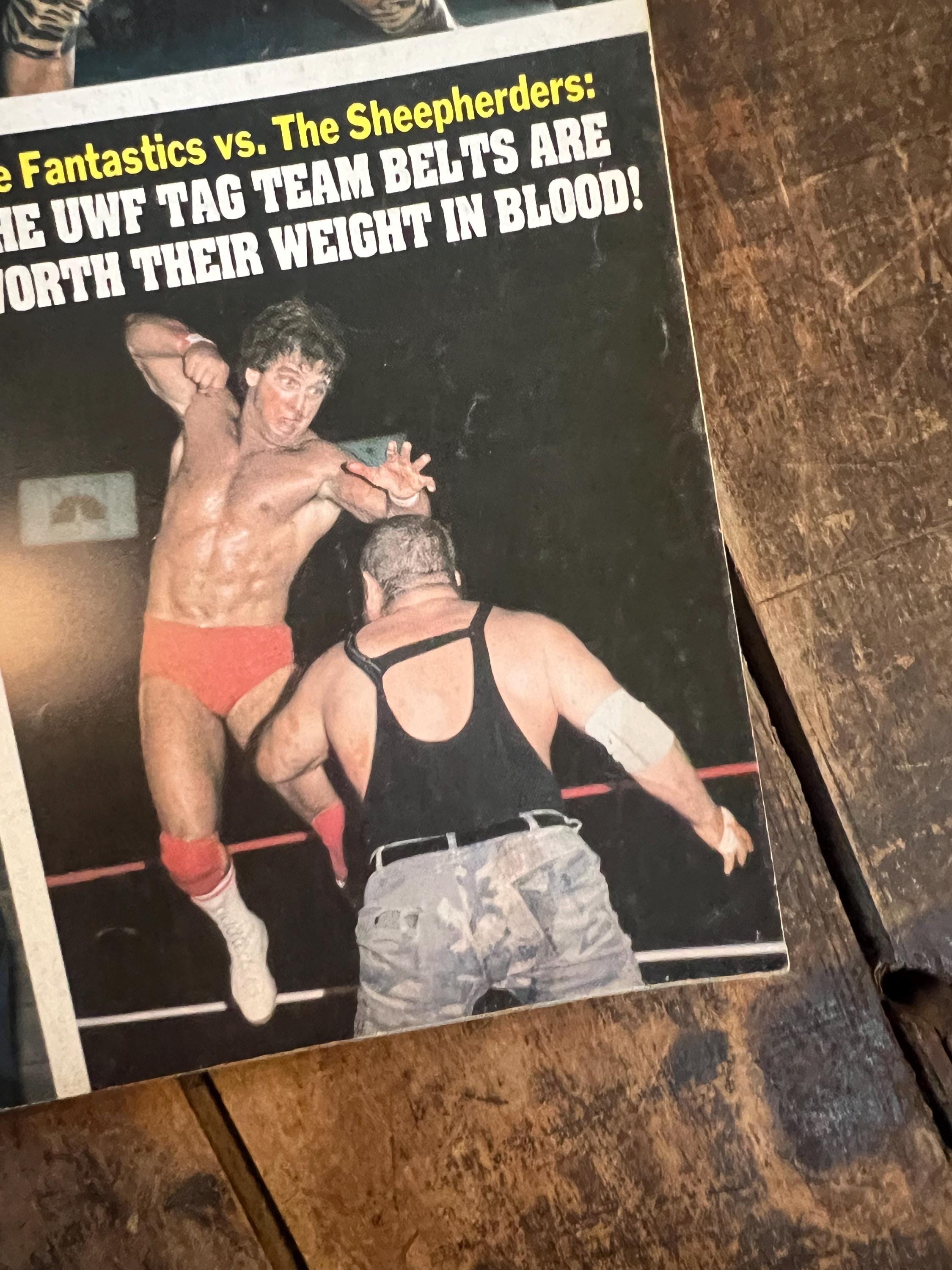 Wrestling USA Magazine - 1986 Winter Issue - Hulk Hogan & Jimmy Superfly Snuka Cover