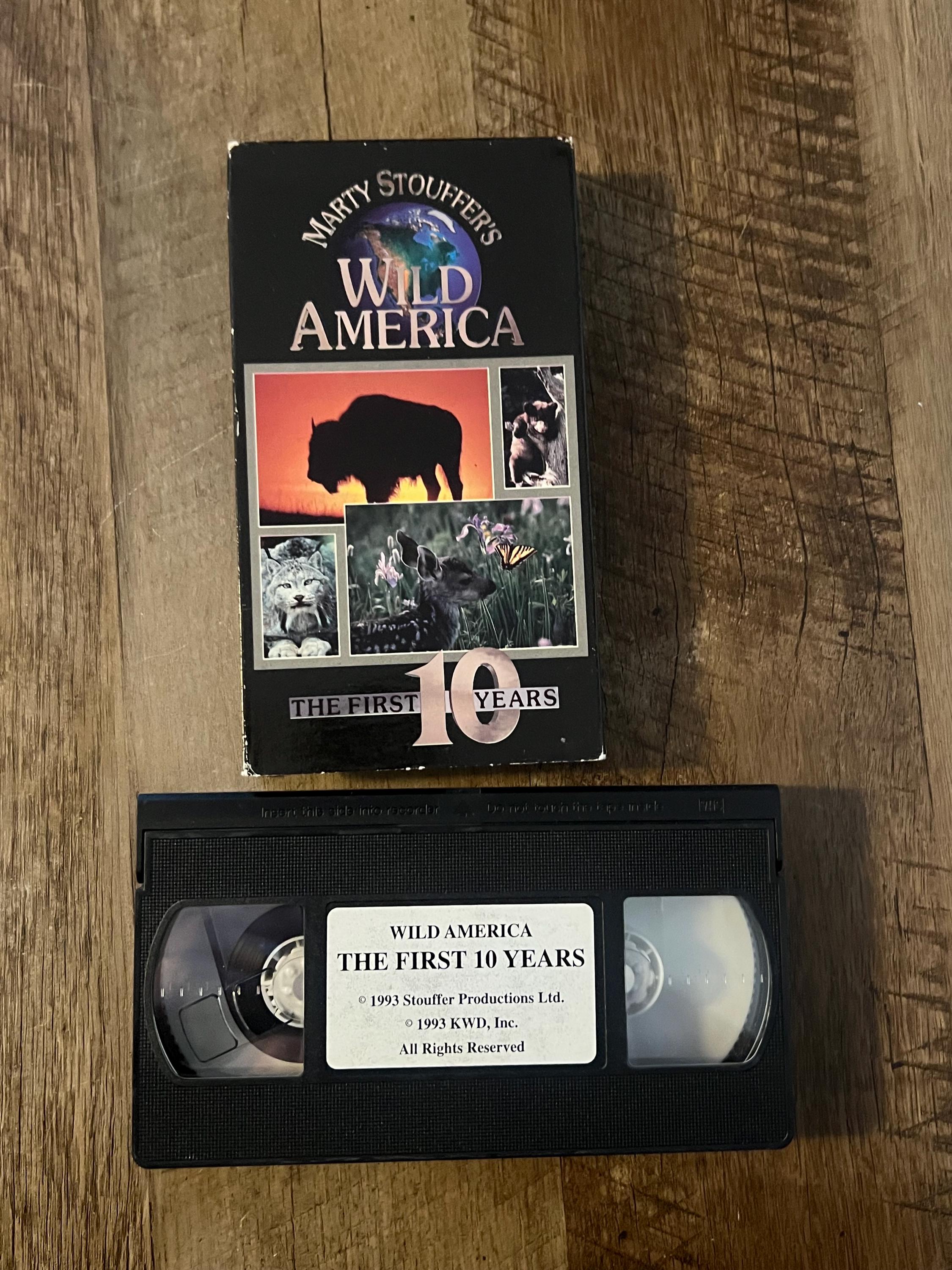 Marty Stouffer’s WILD AMERICA  ( VHS 1995 ) The First 10 Years