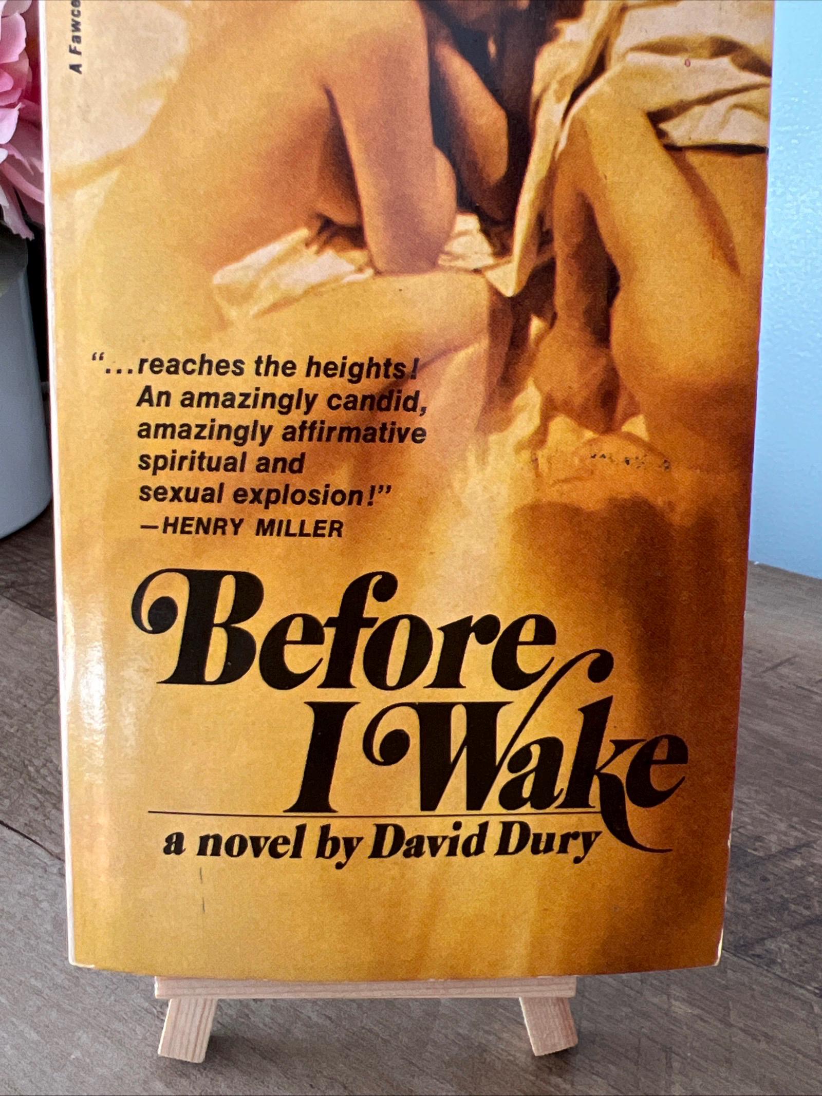 Before I Wake by David Dury ( 1968 Fawcett Gold Medal Paperback) Romace Novel