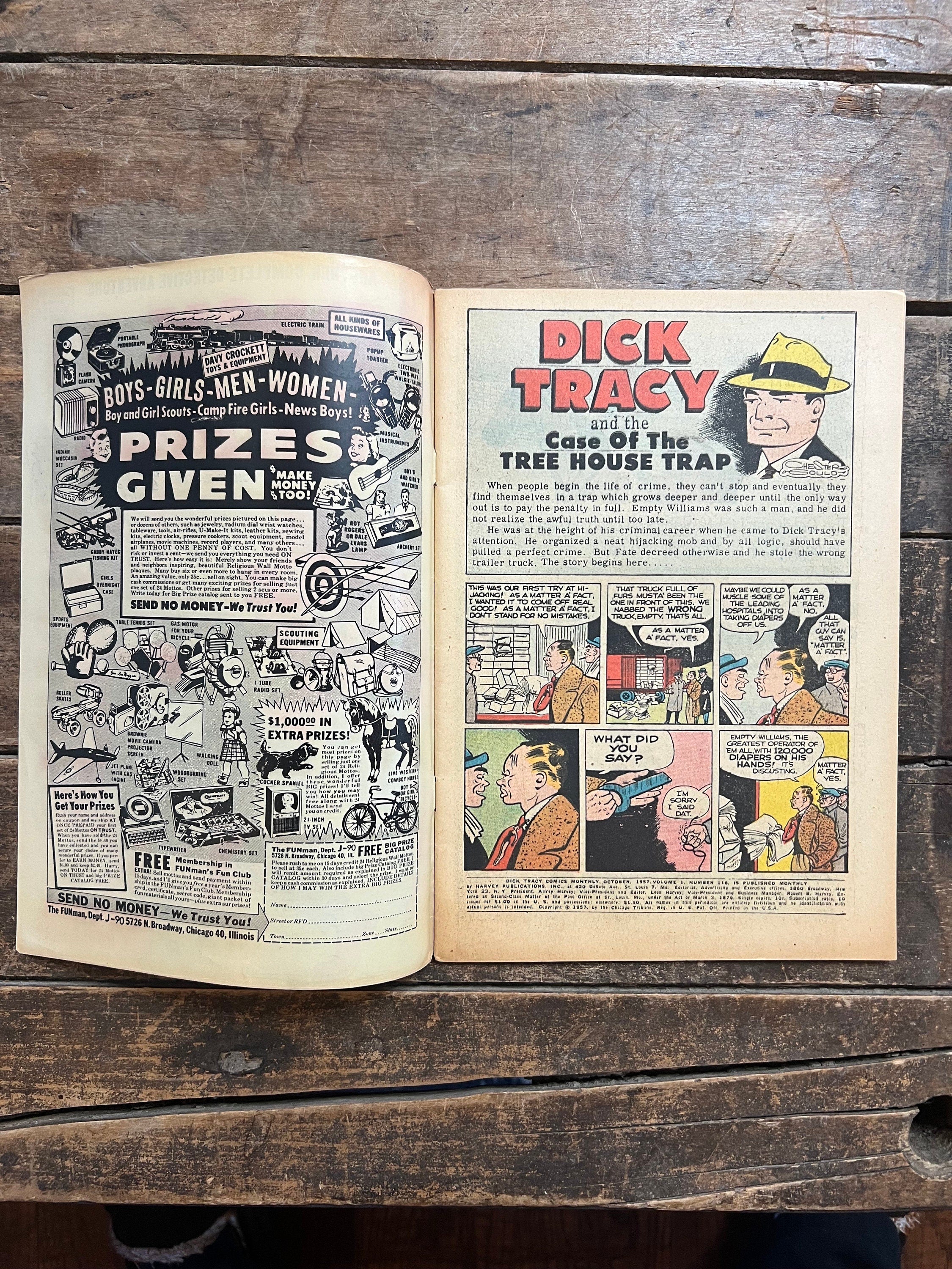 1957 Dick Tracy No. 116 - Harvey Comics Monthly - 10 Cent Silver Age Comic Book