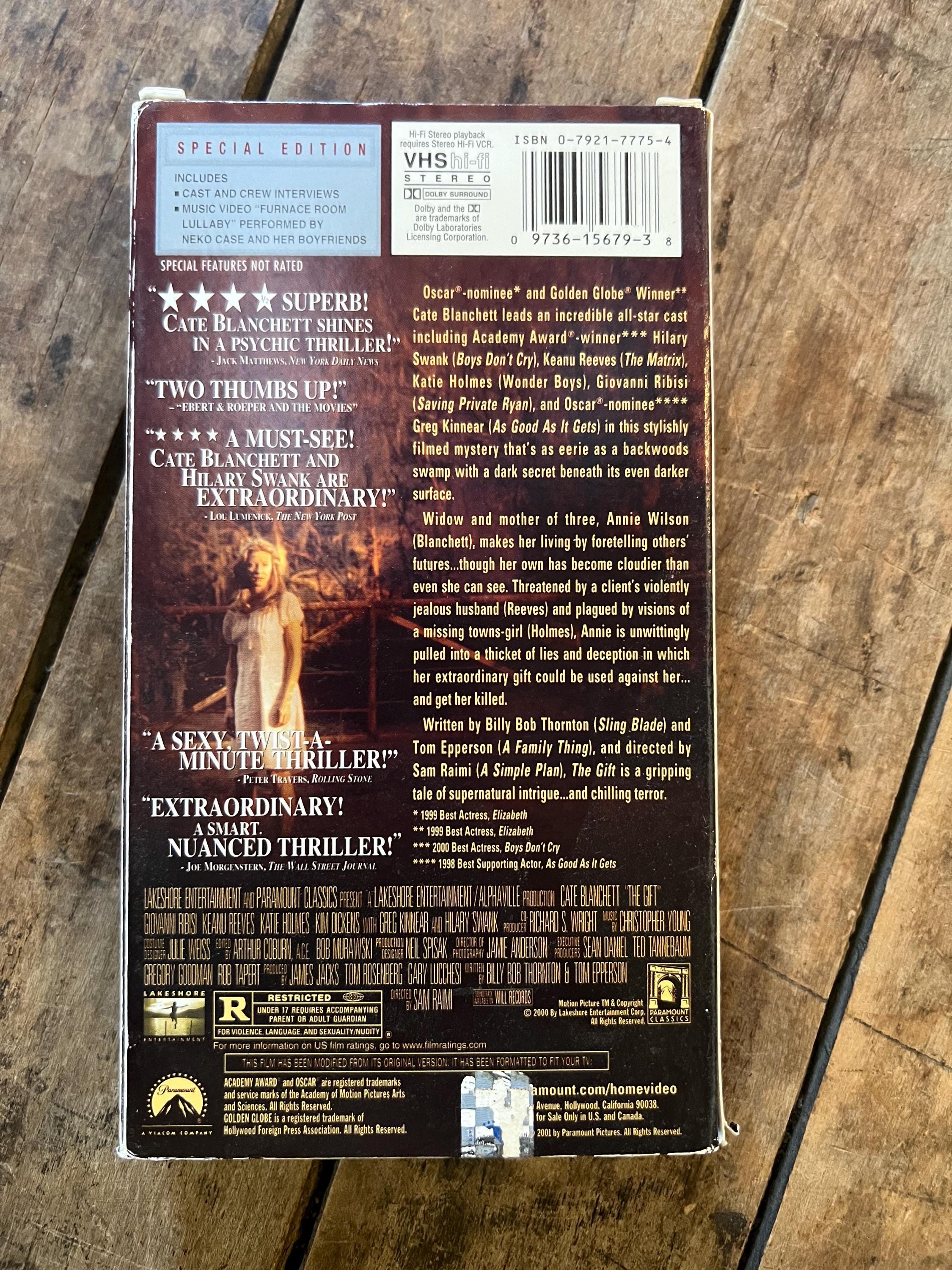 The Gift ( VHS 2000) Starring - Cate Blanchett, Katie Holmes & Hilary Swank